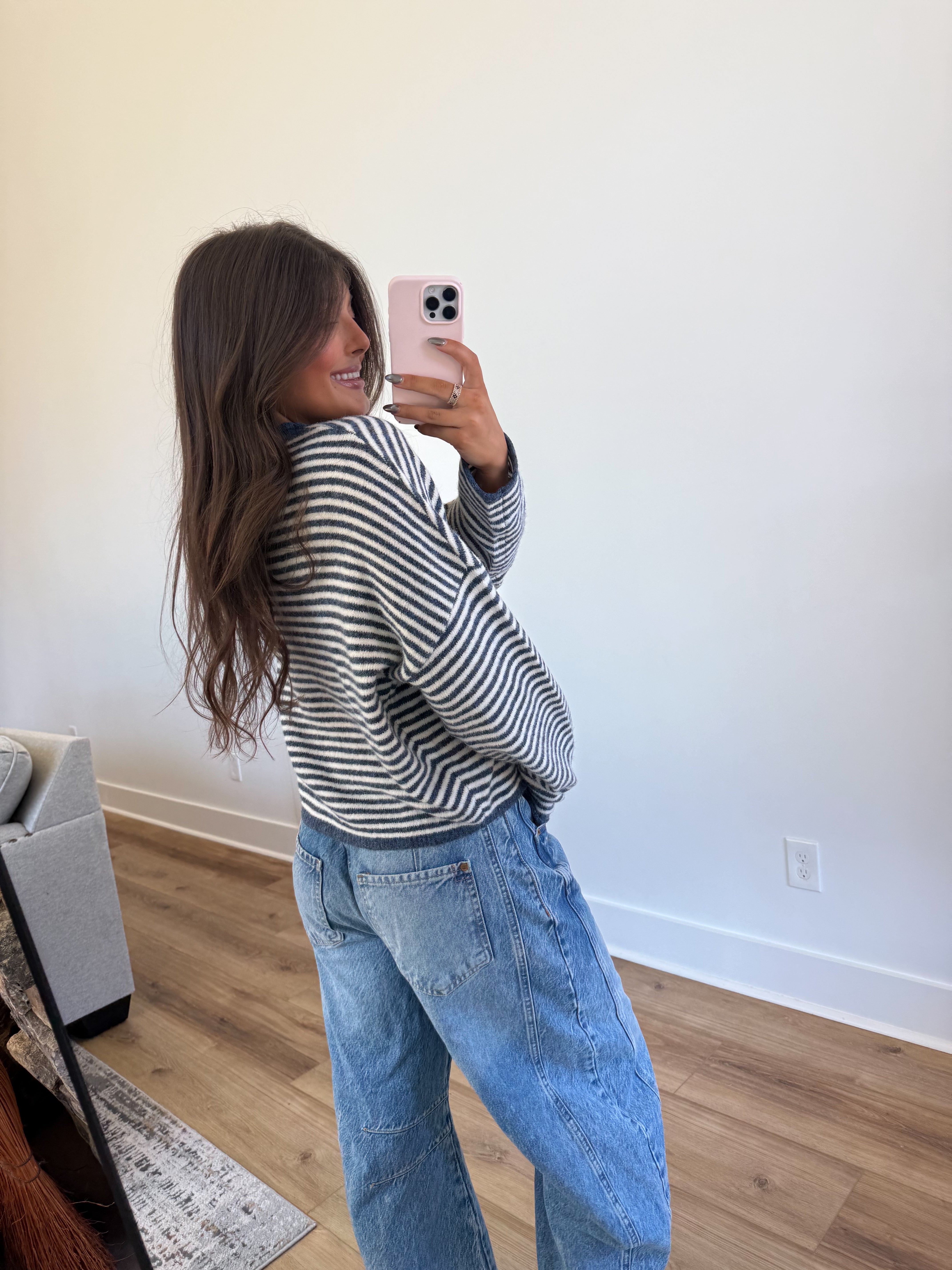 Best Dress Cardigan (Blue Stripes)