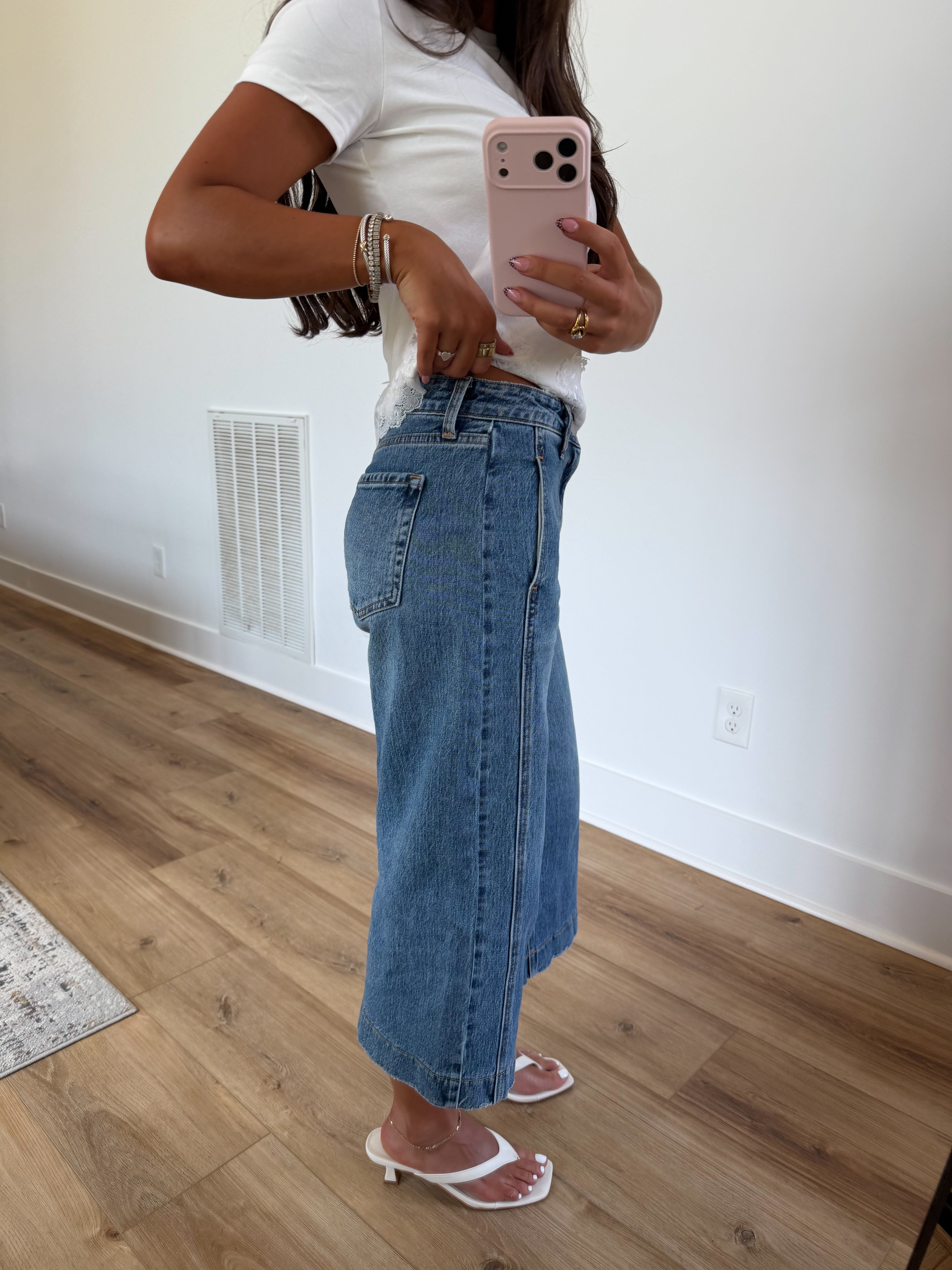 Dark Denim Capris