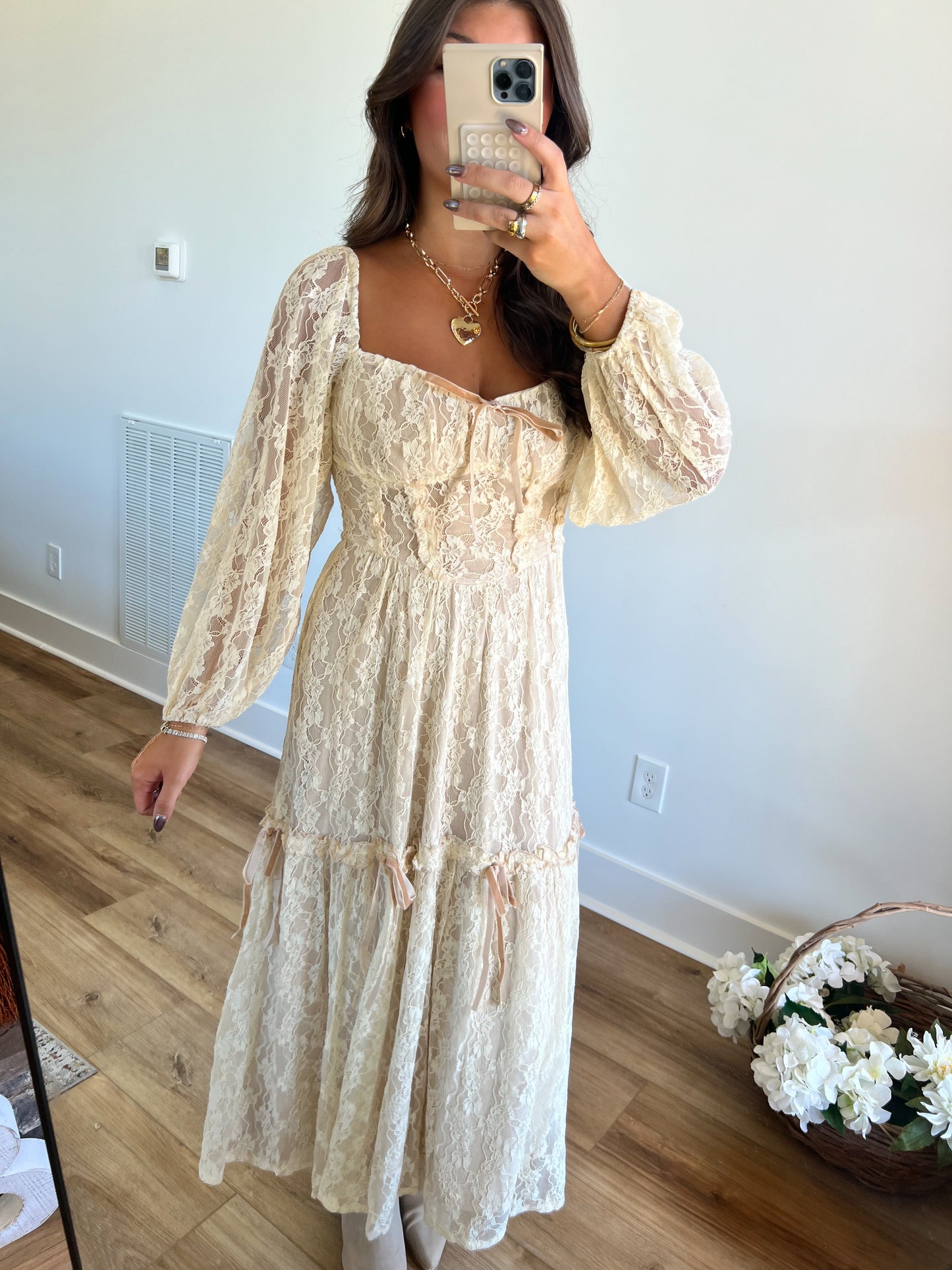 Lacey Corset Maxi Dress (Restock)