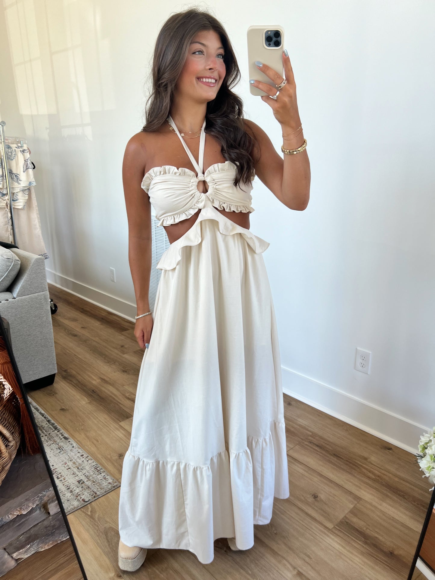 Coastal Cut-Out Maxi Dress