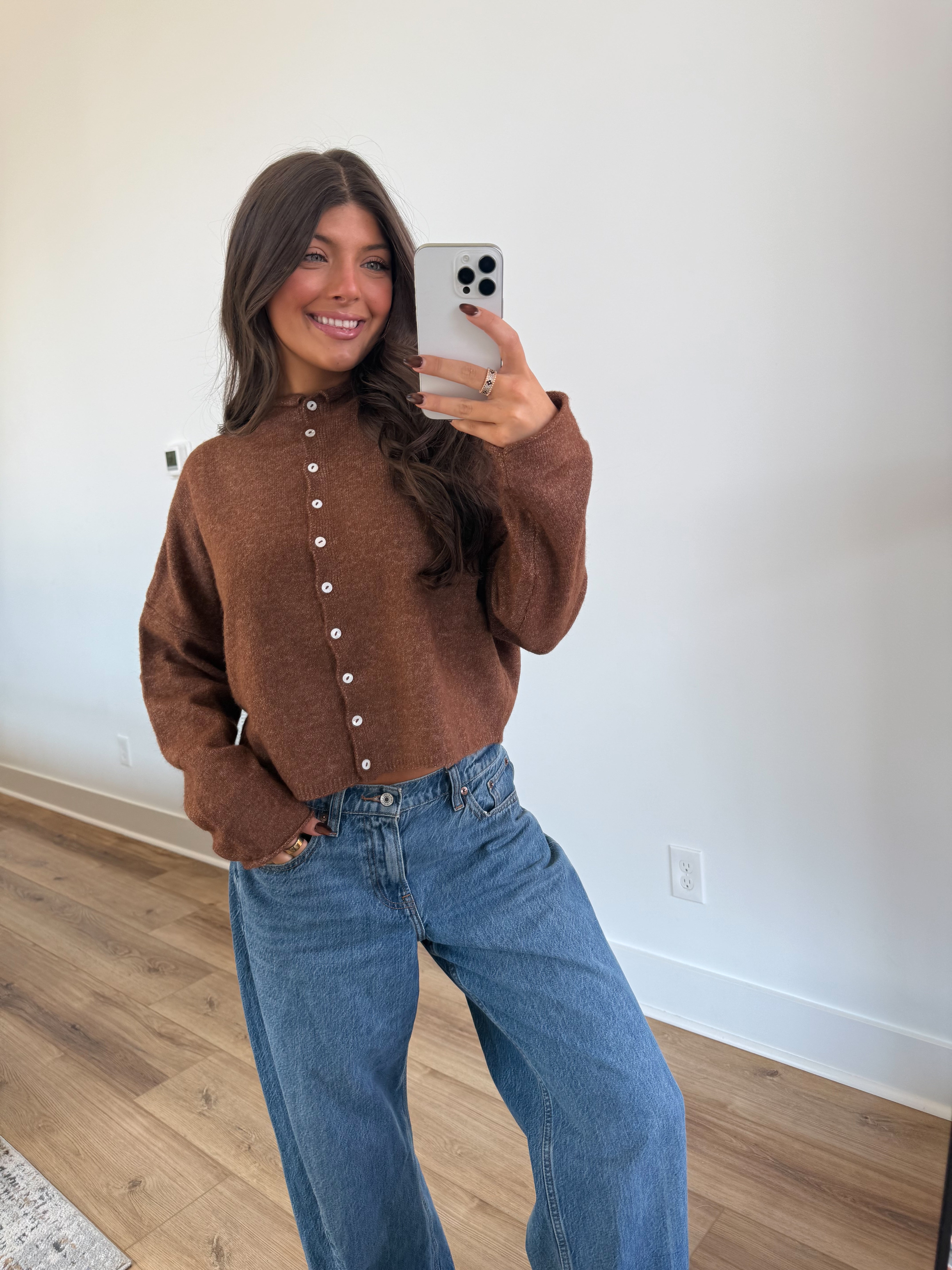 Best Dress Cardigan (Brown)