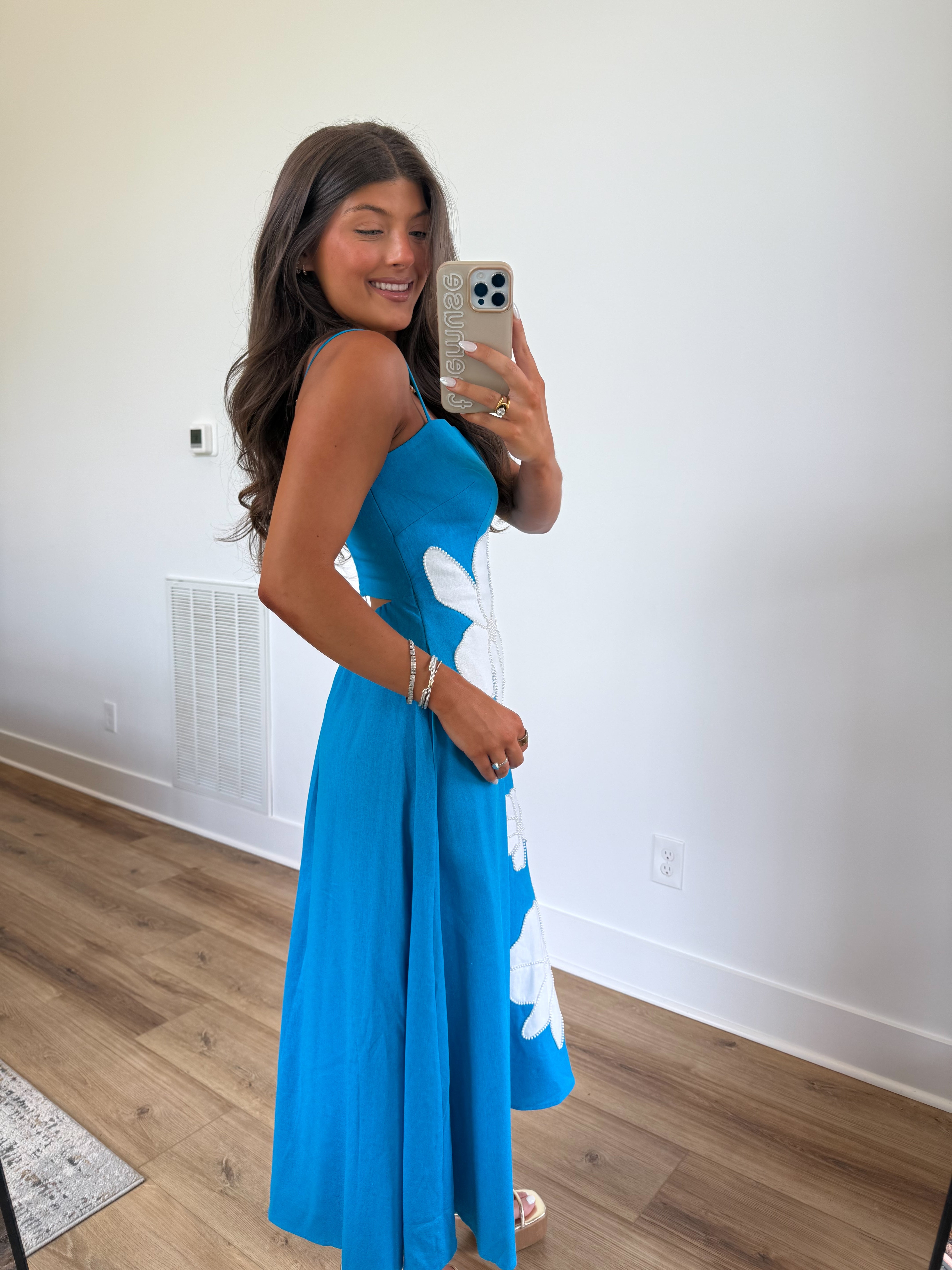 Blue Hibiscus Maxi