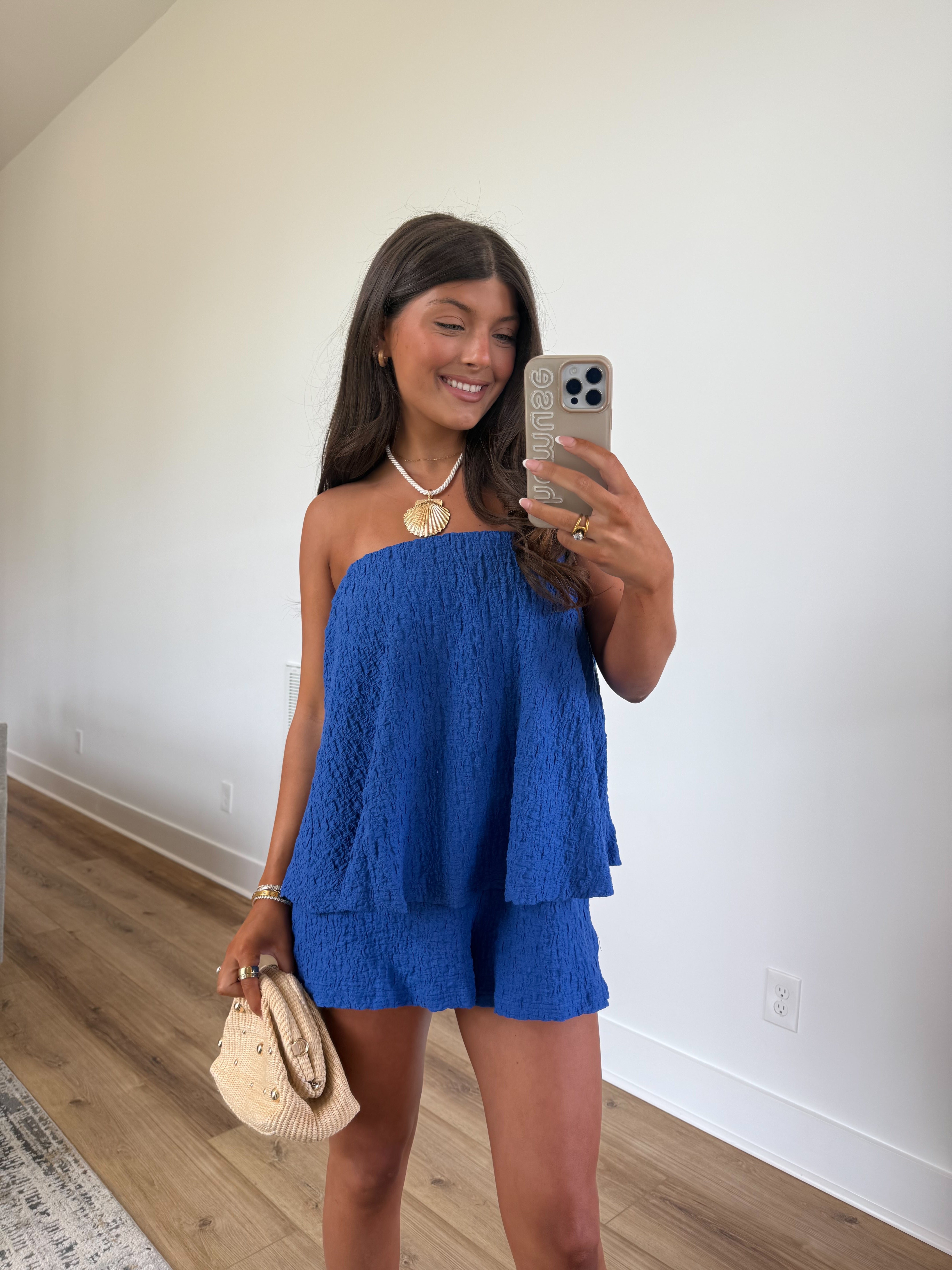 Santorini Blue Romper