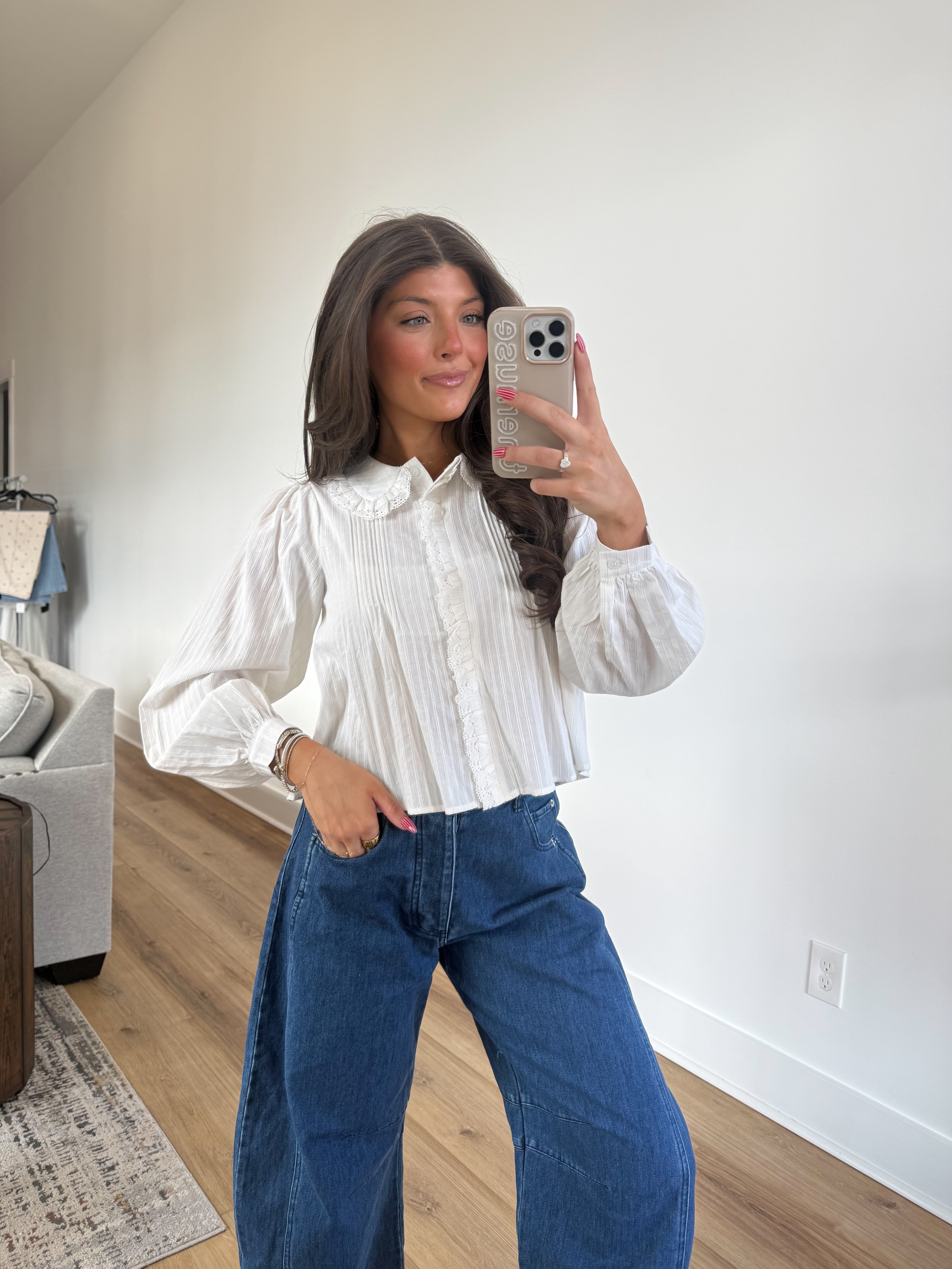 The Ivory Ruffle Blouse