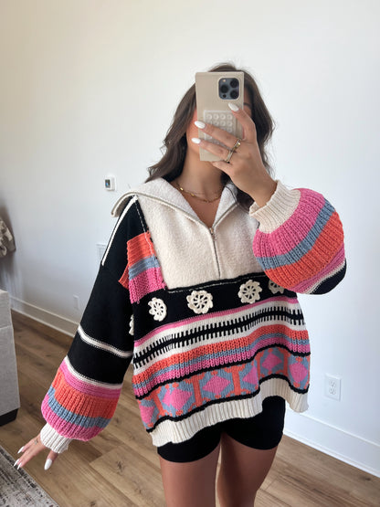 Dreamy Pullover (Black Multi)