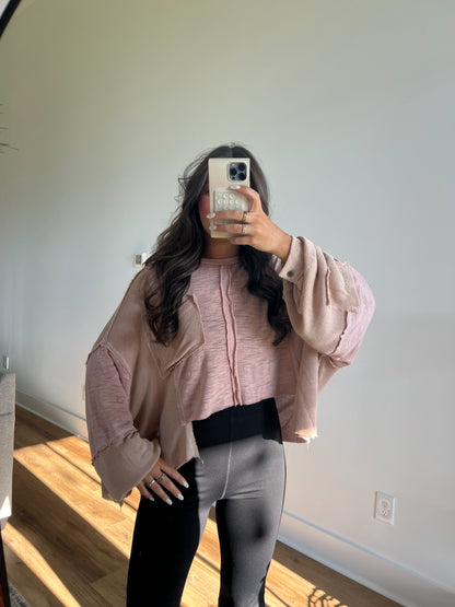 Livvie Dolman Top (Pink)