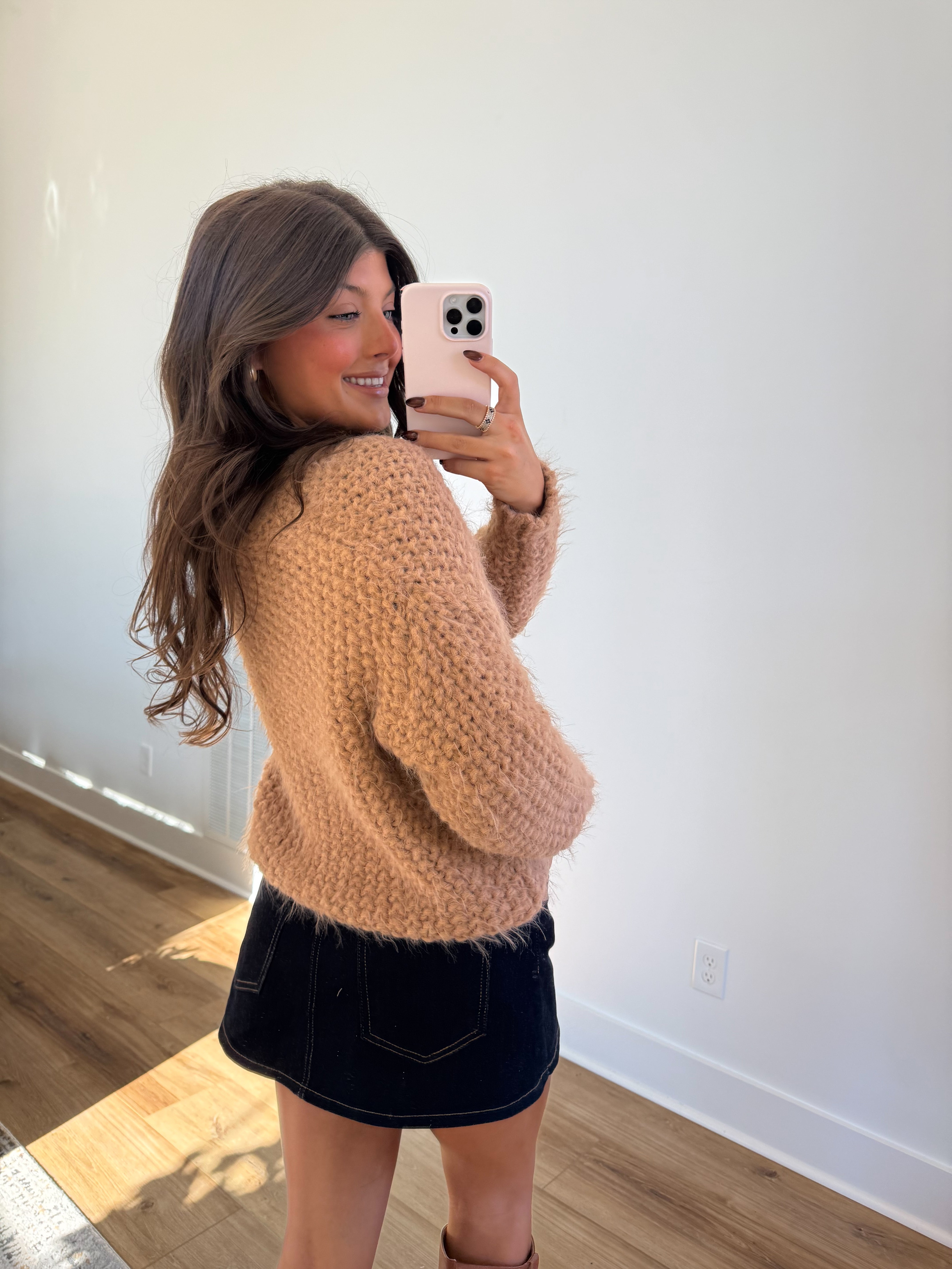 Teddy Toasty Cardigan (Tan)