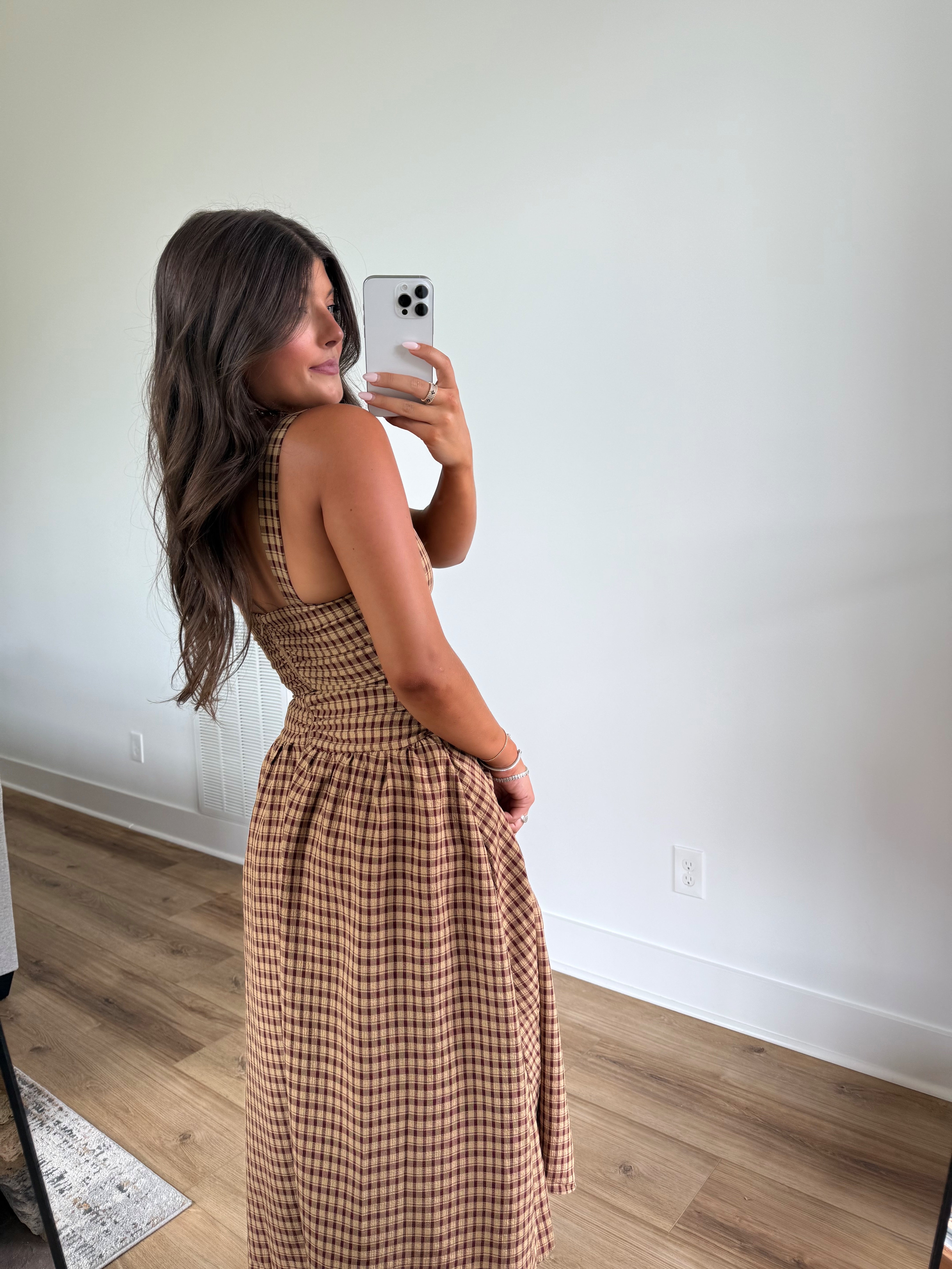 Plaid & Pumpkin Maxi