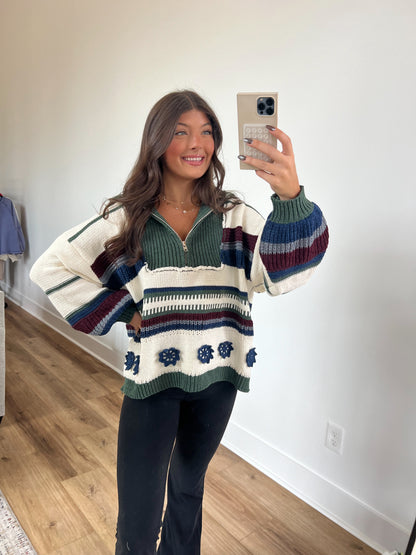 Dreamy Pullover (Green Multi)