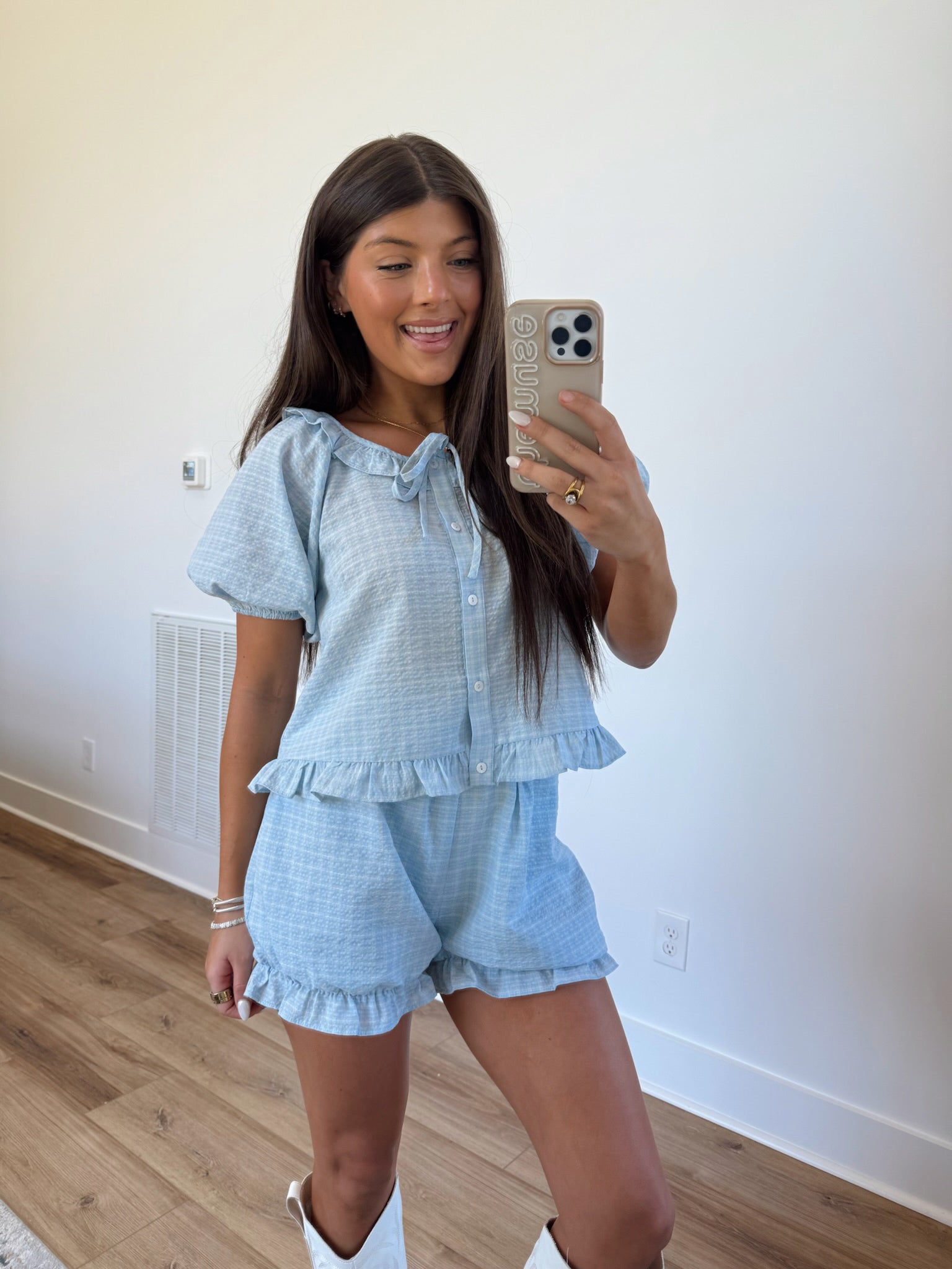 Bluebell Gingham Set