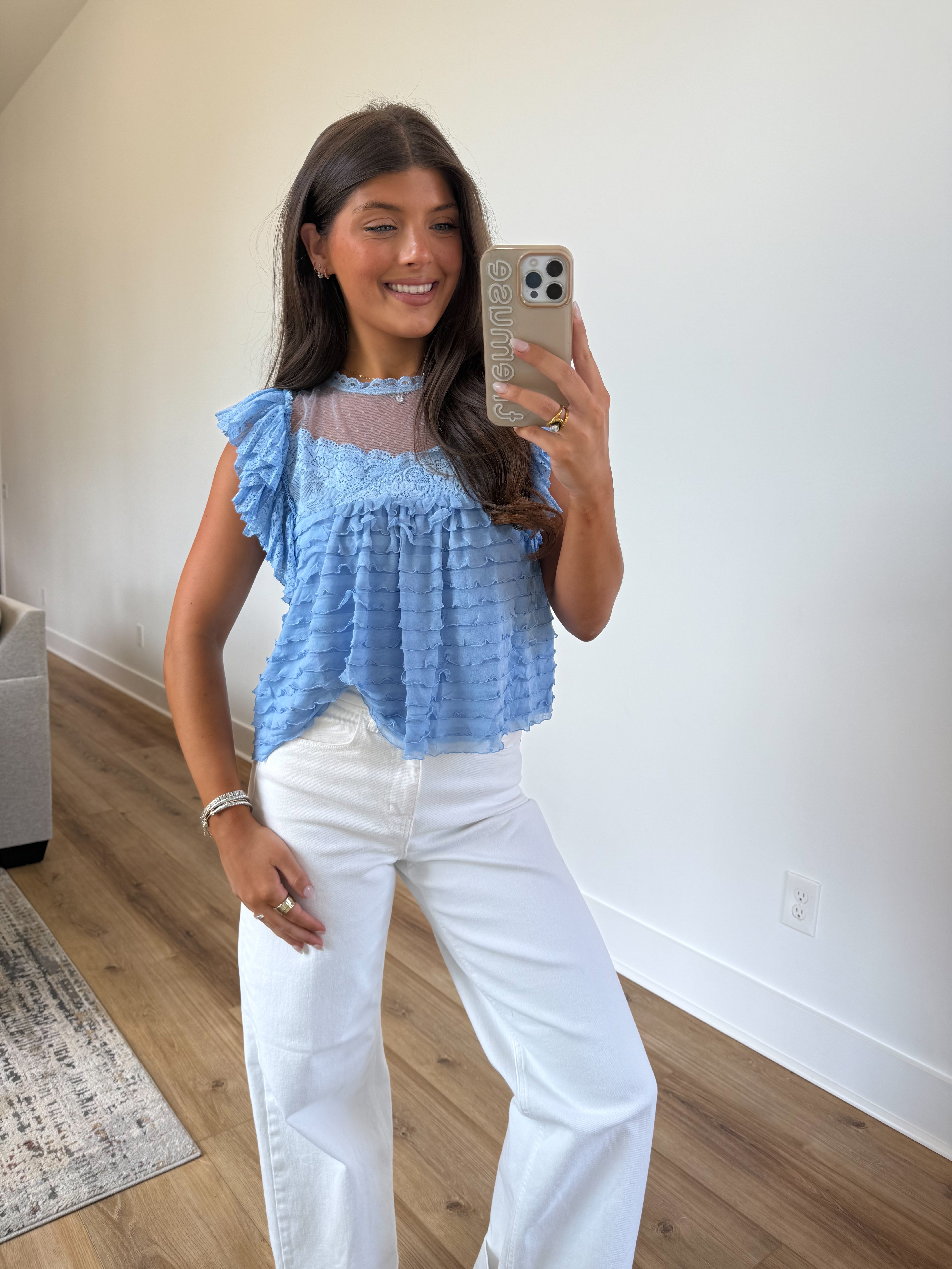 Bluebell Ruffle Top