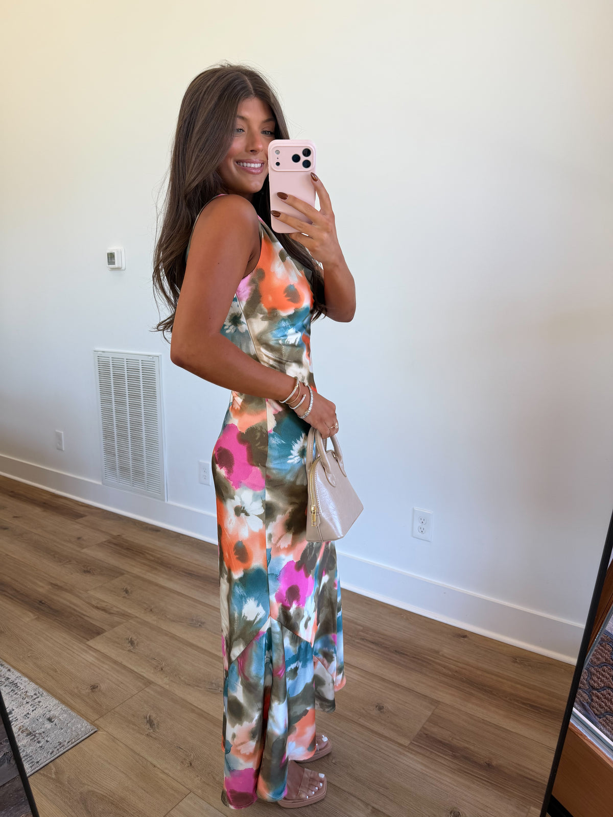 Fall Watercolors Maxi Dress