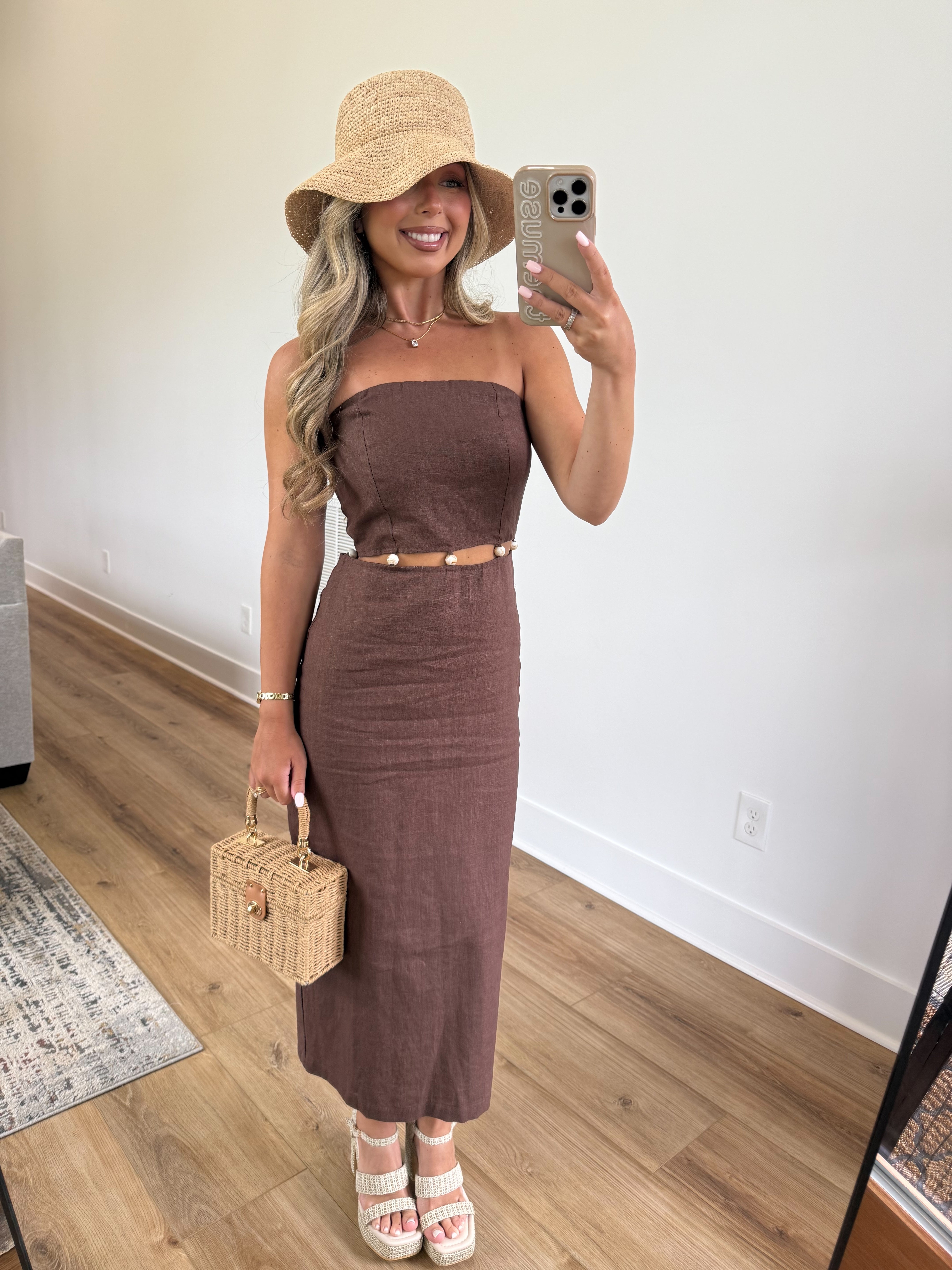 Beaded Cove Maxi (Brown)