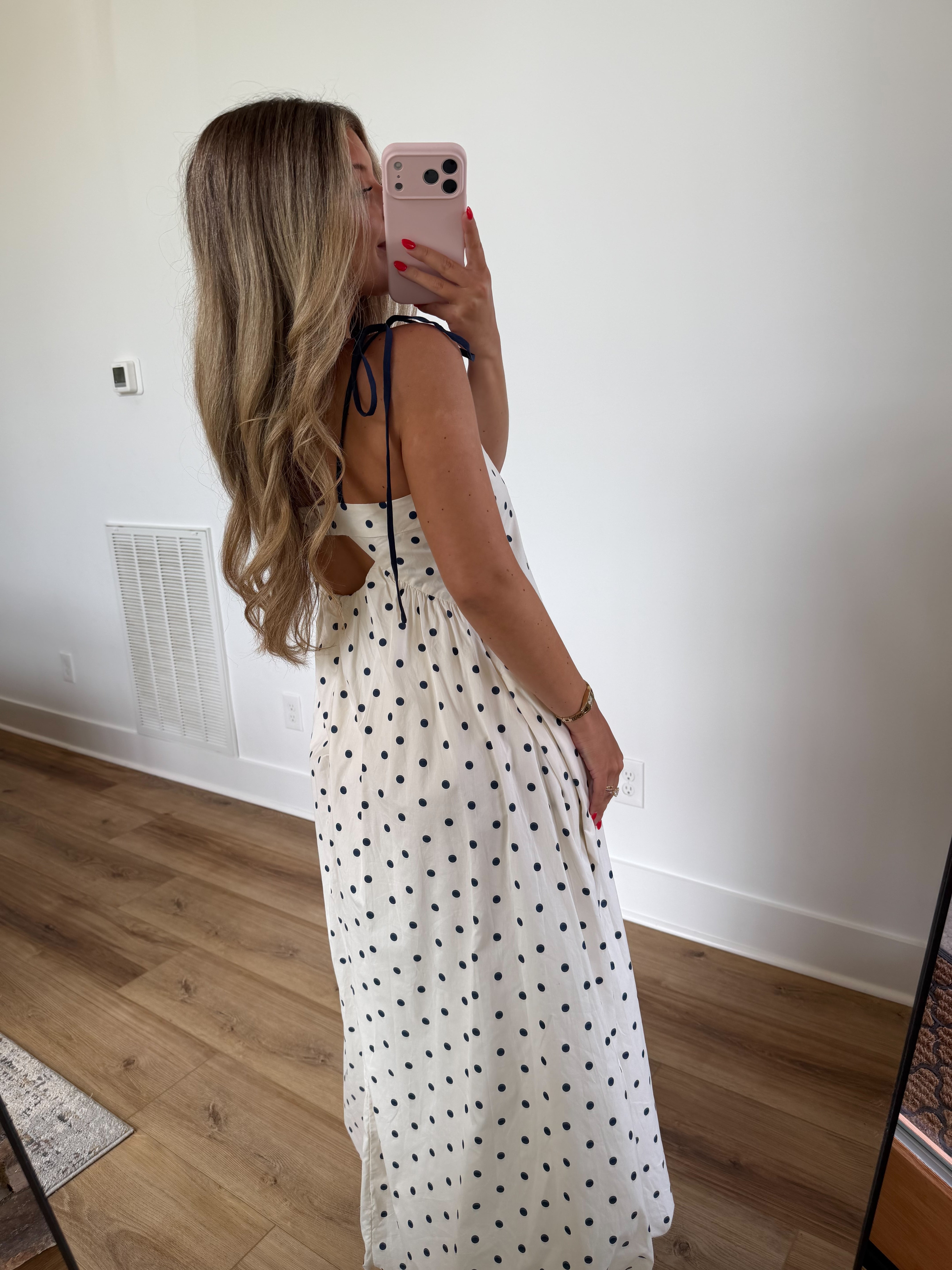 The Sweet Polka Dot Maxi (Navy)