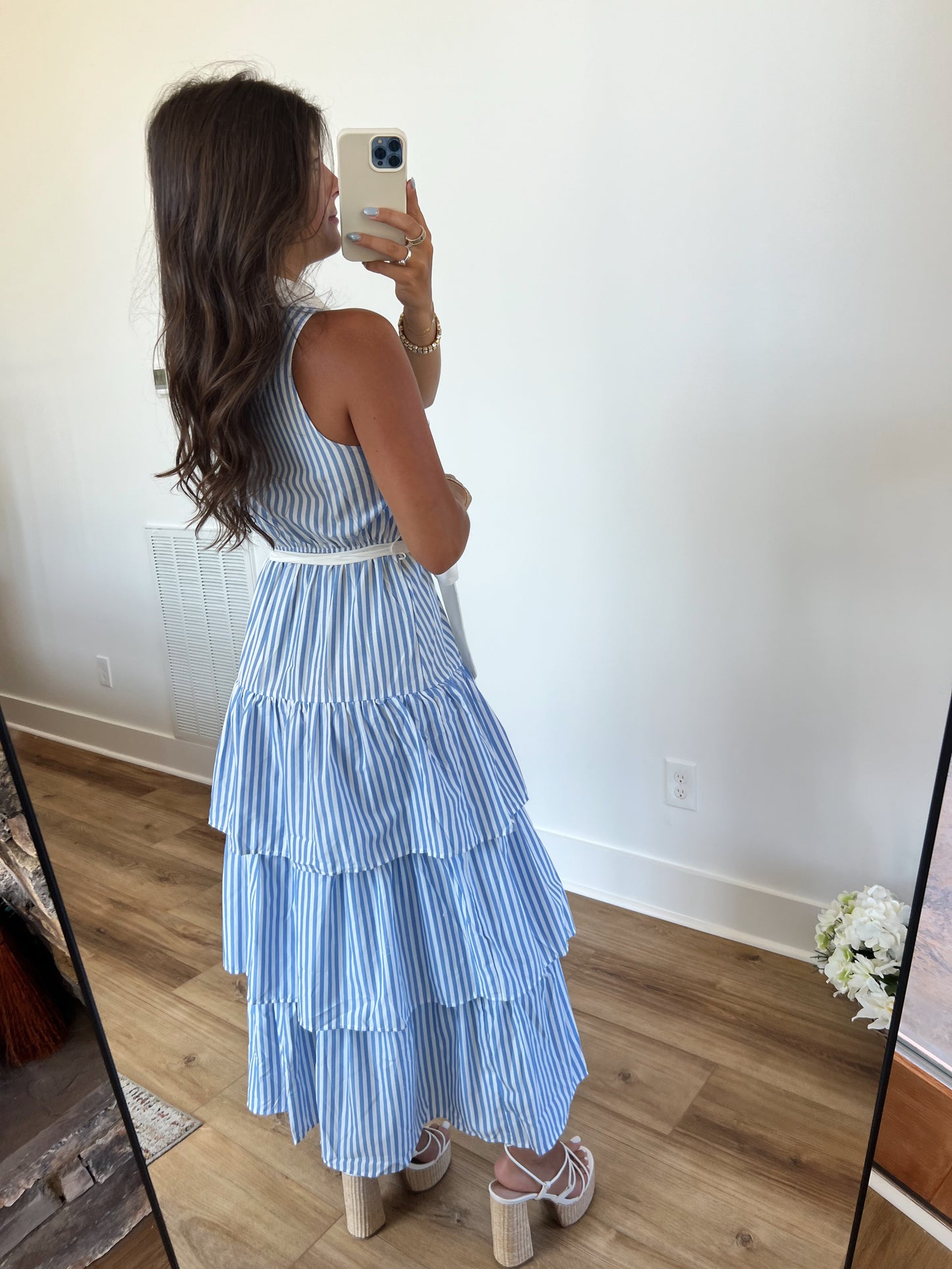 Seaside Stripes Maxi Dress