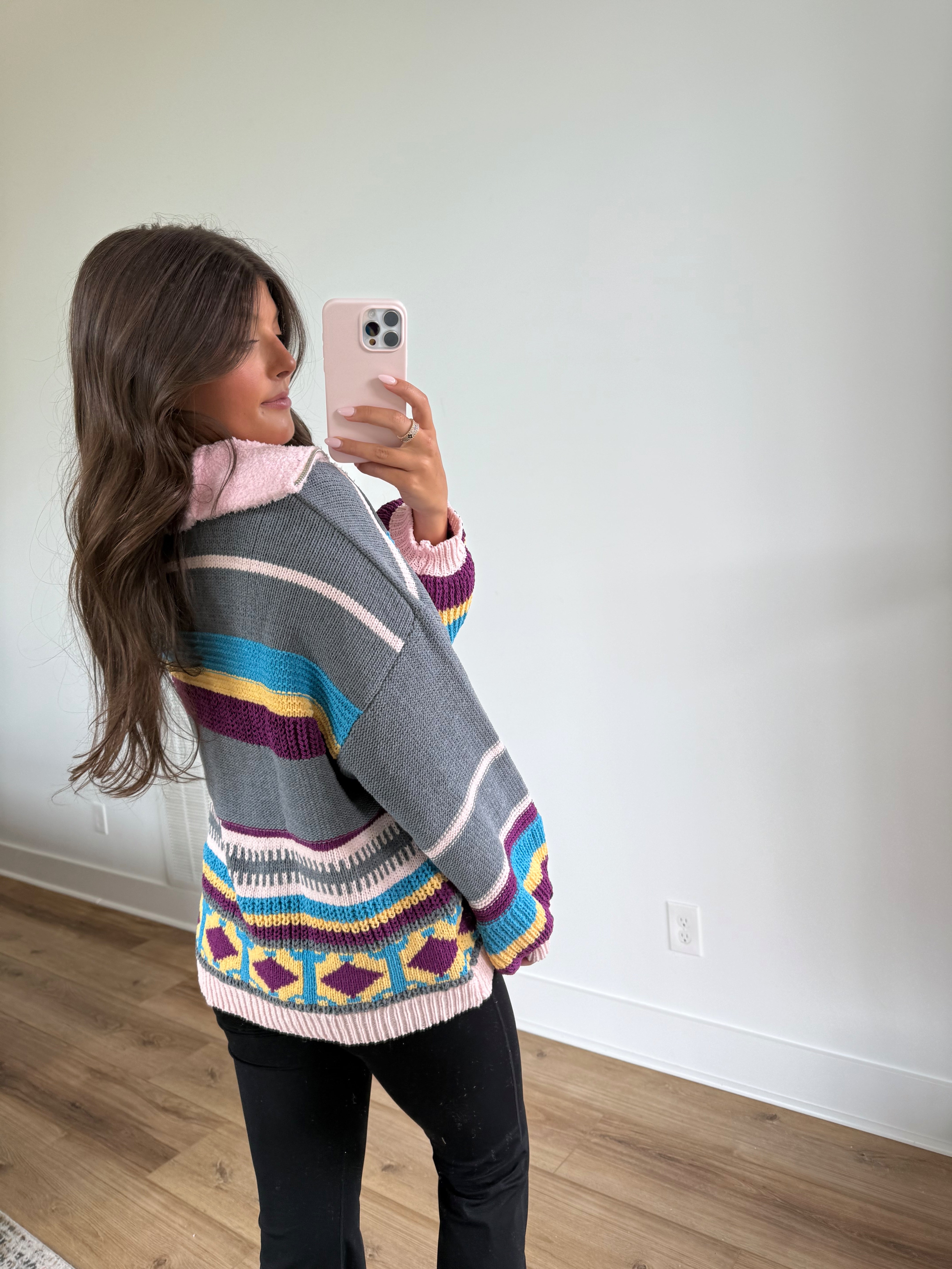 Dreamy Pullover (Grey/Pink)
