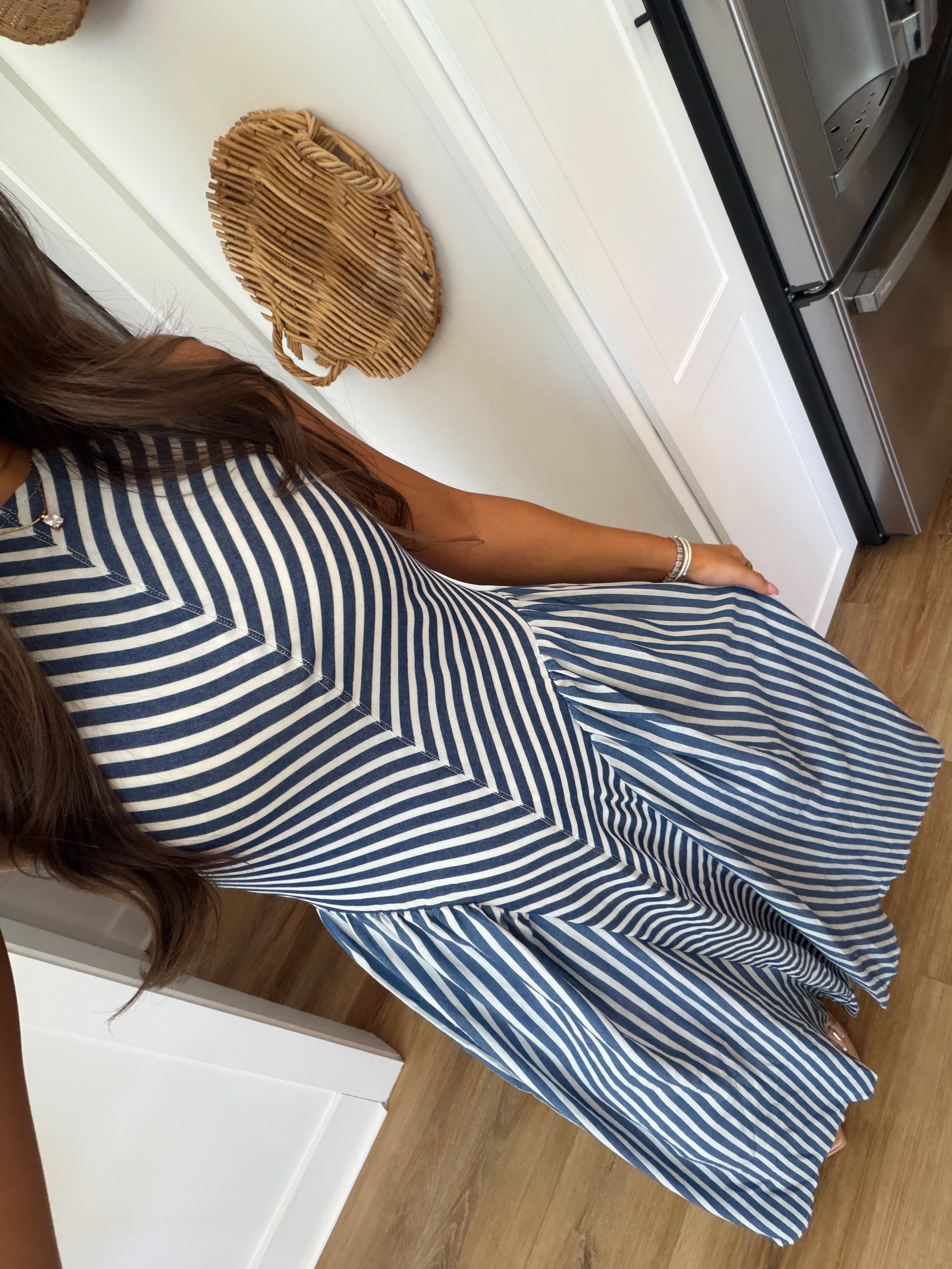 Denim Row Maxi