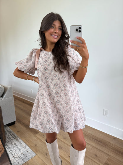 Maple Tied Moments Bubble Dress