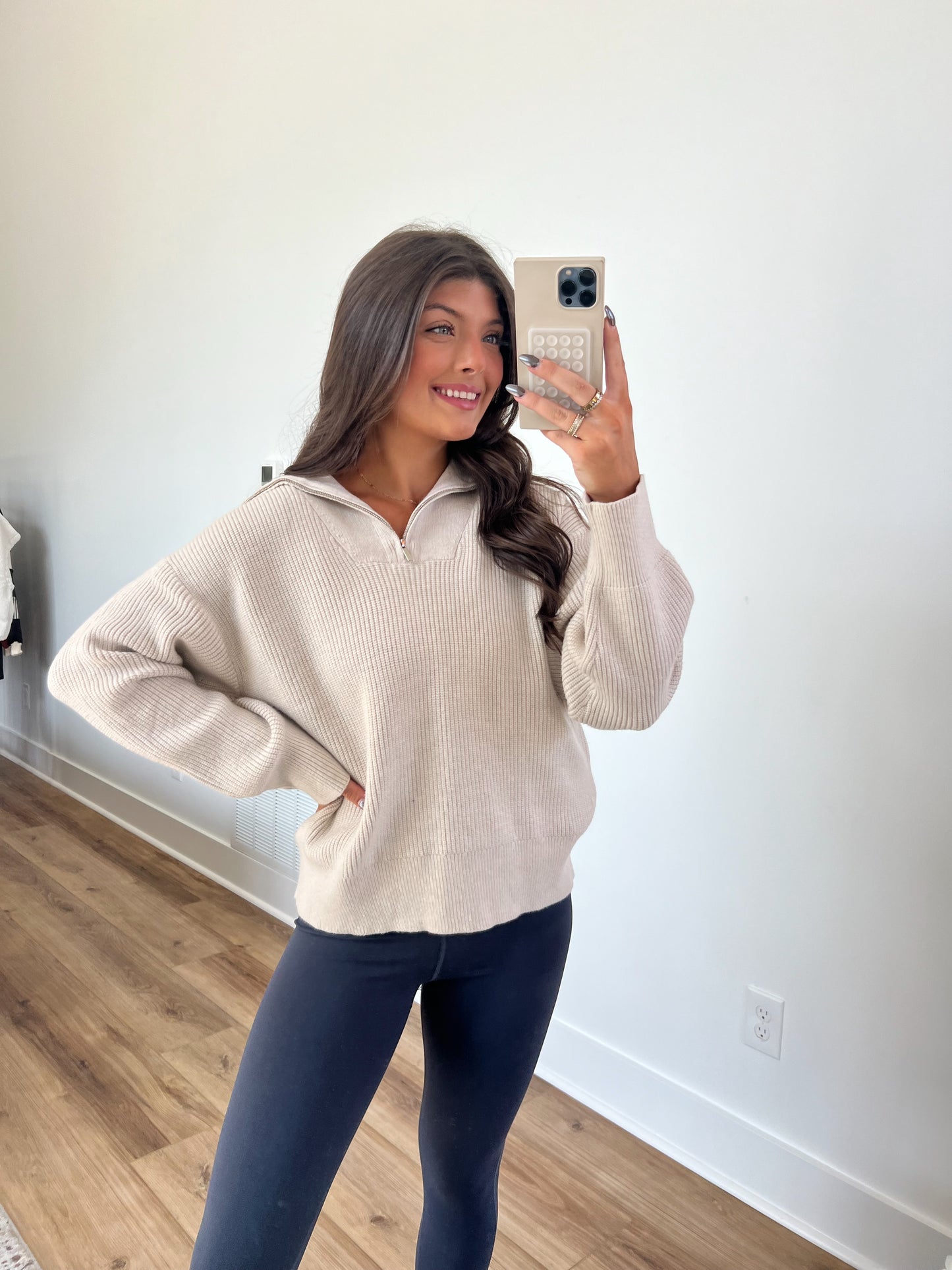 Creme Cozy Knit Pullover