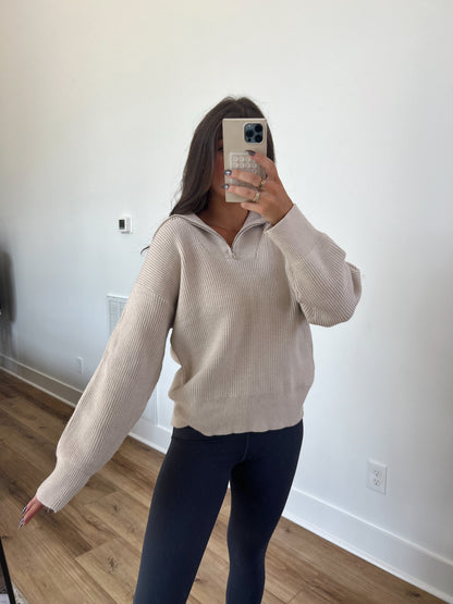 Creme Cozy Knit Pullover