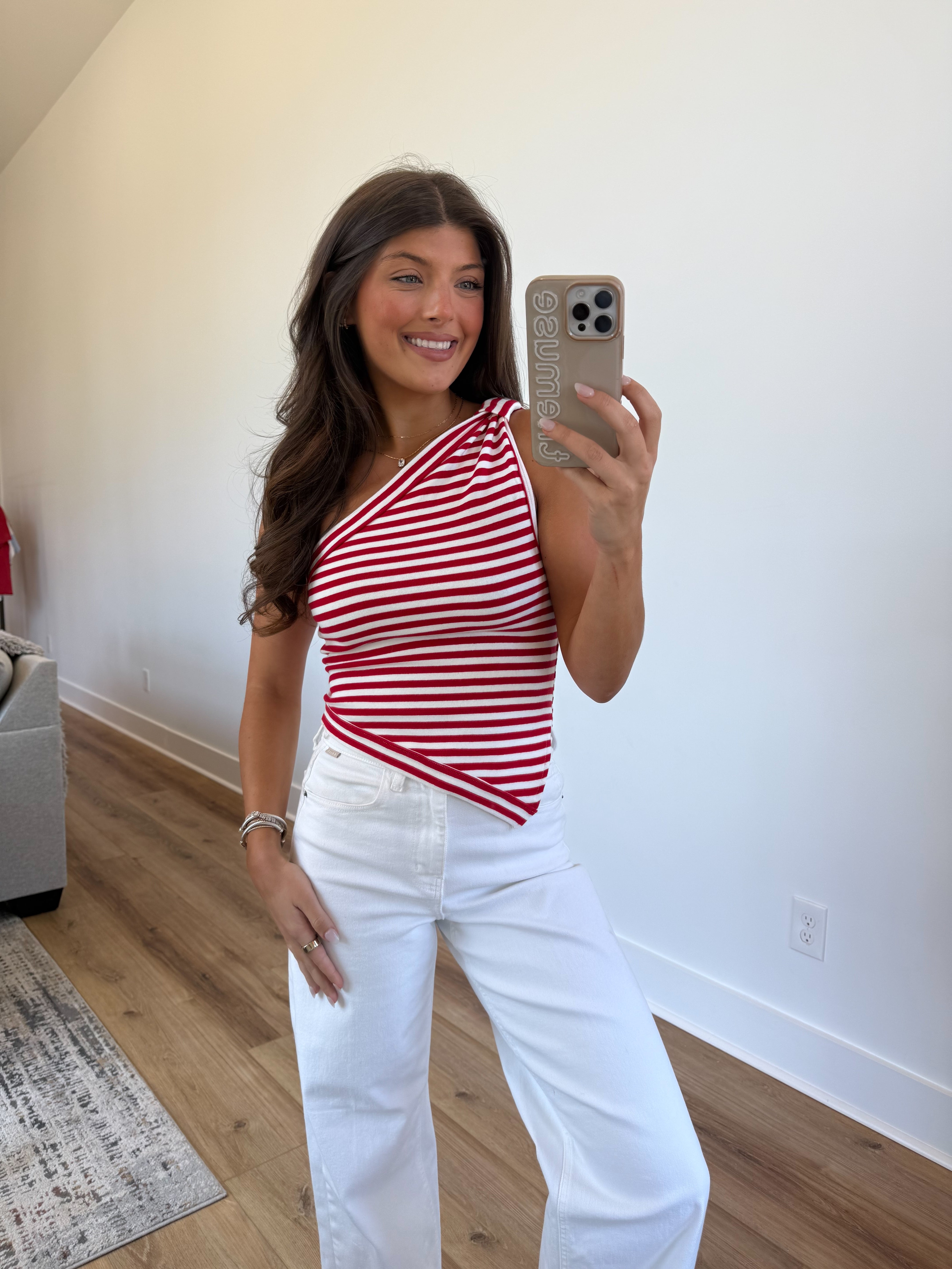 Cherry Stripe Top