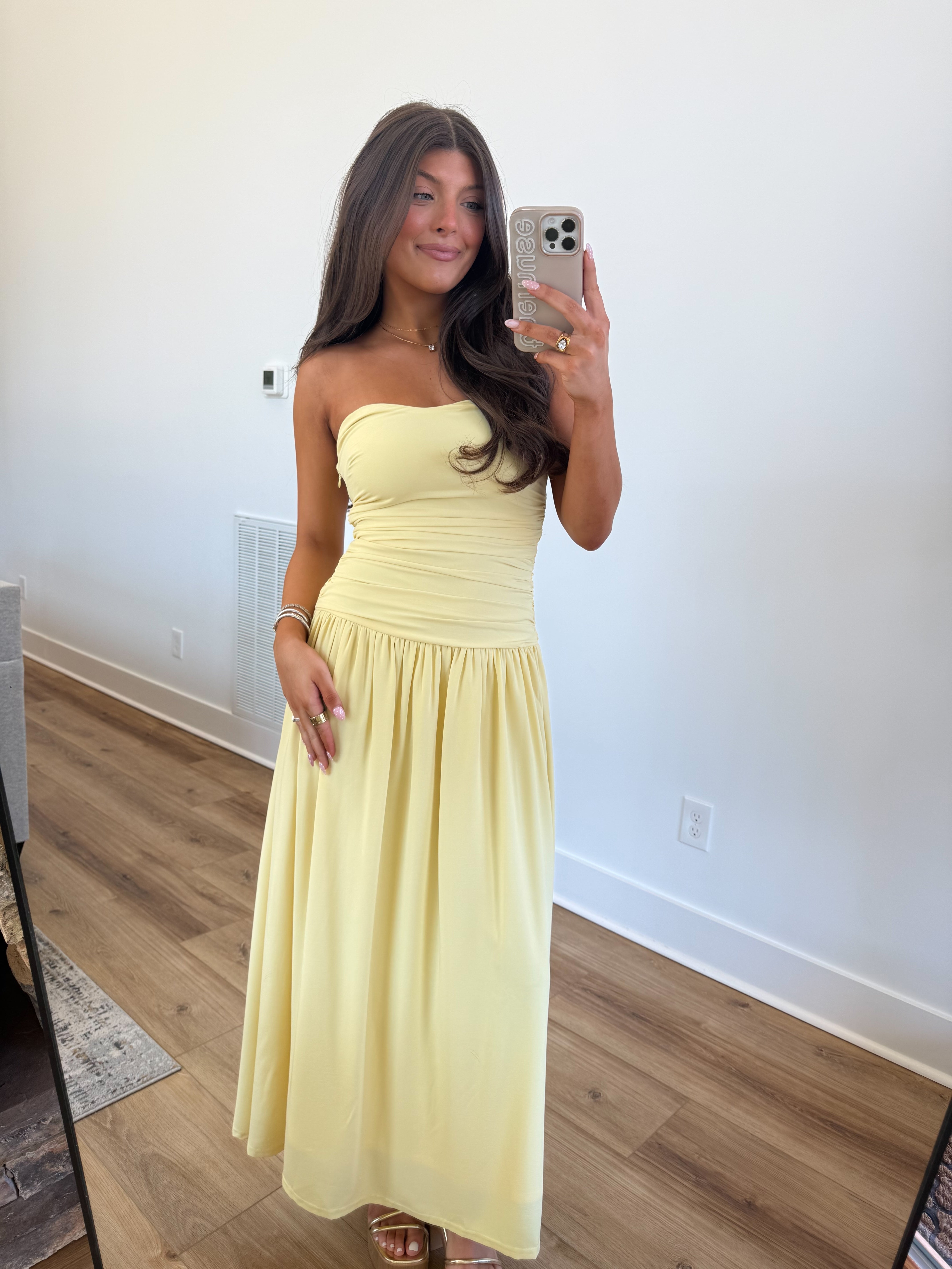 The Golden Midi Dress