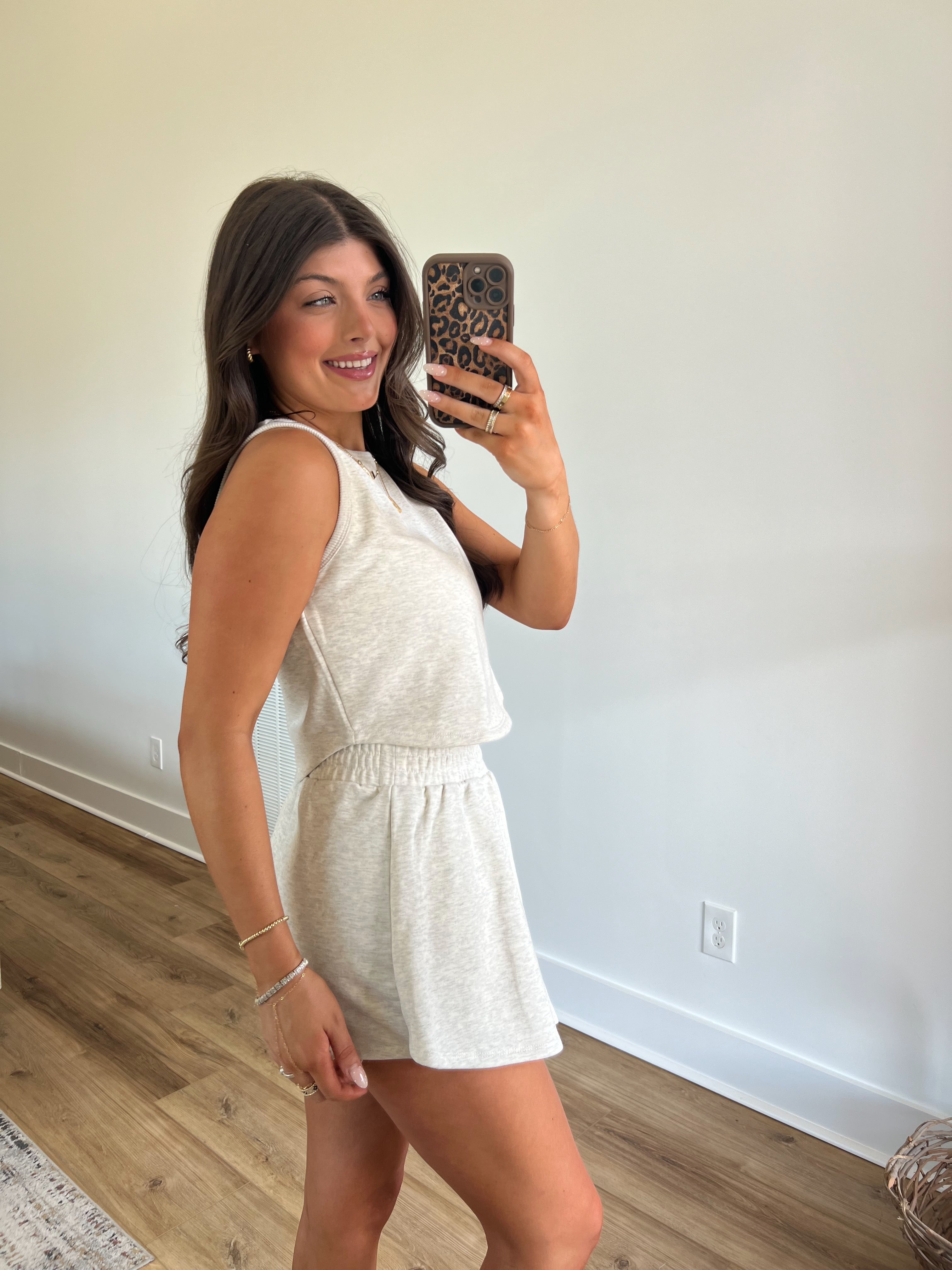 Heather Grey Mckenna Skort Set (Restock)