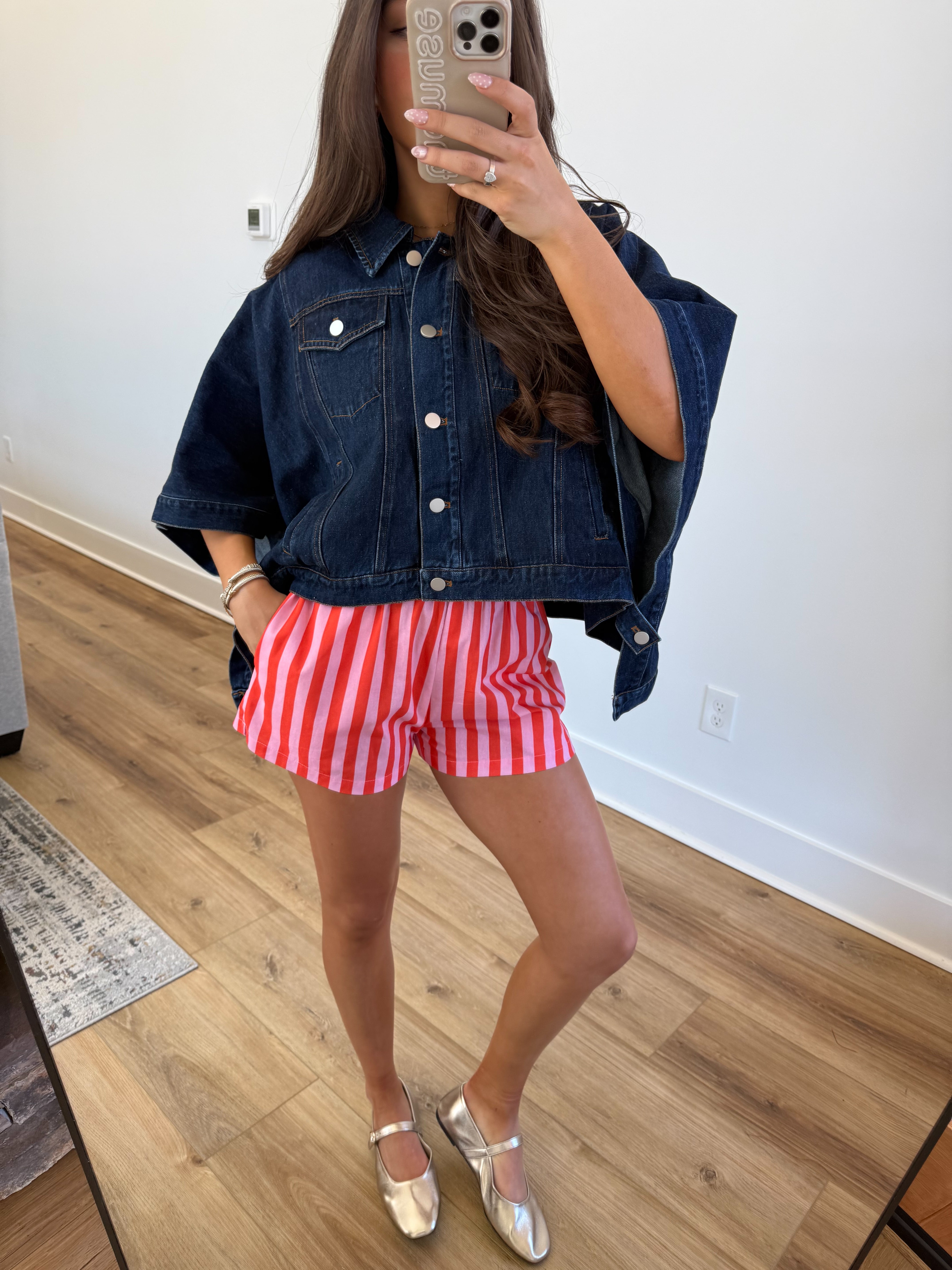 The Sloane Denim Cape