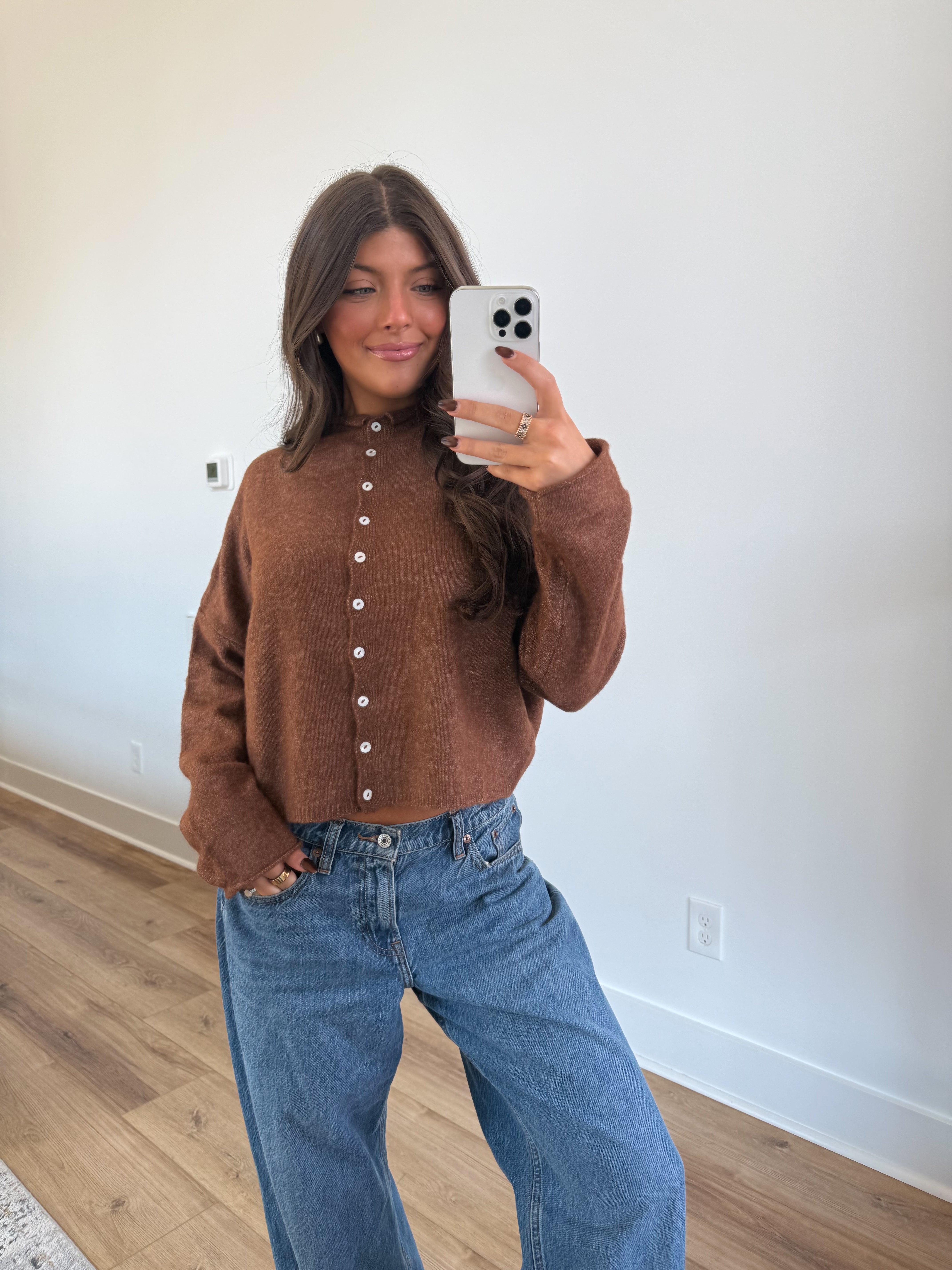 Best Dress Cardigan (Brown)