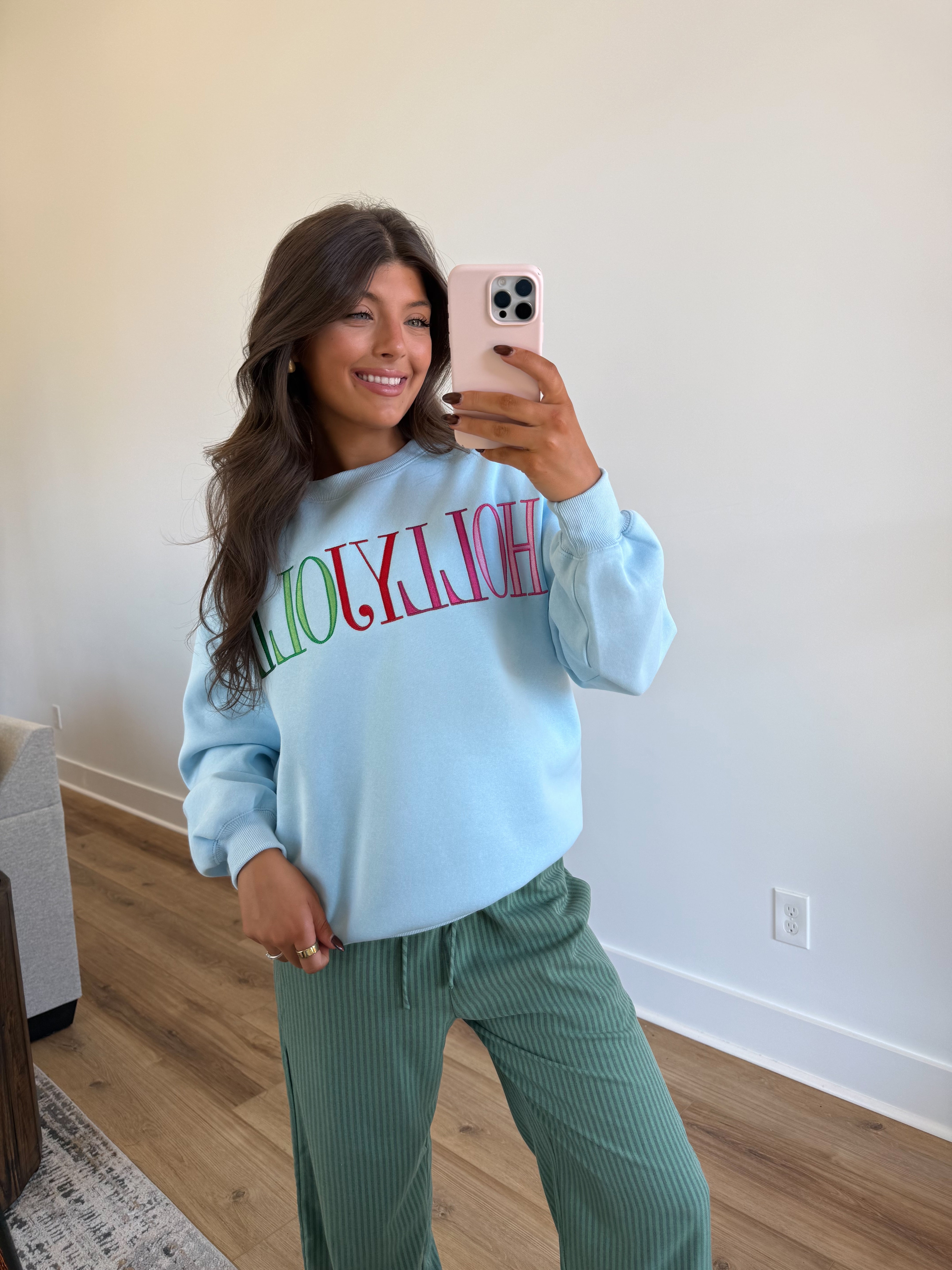 Holly Jolly Crewneck (Blue)