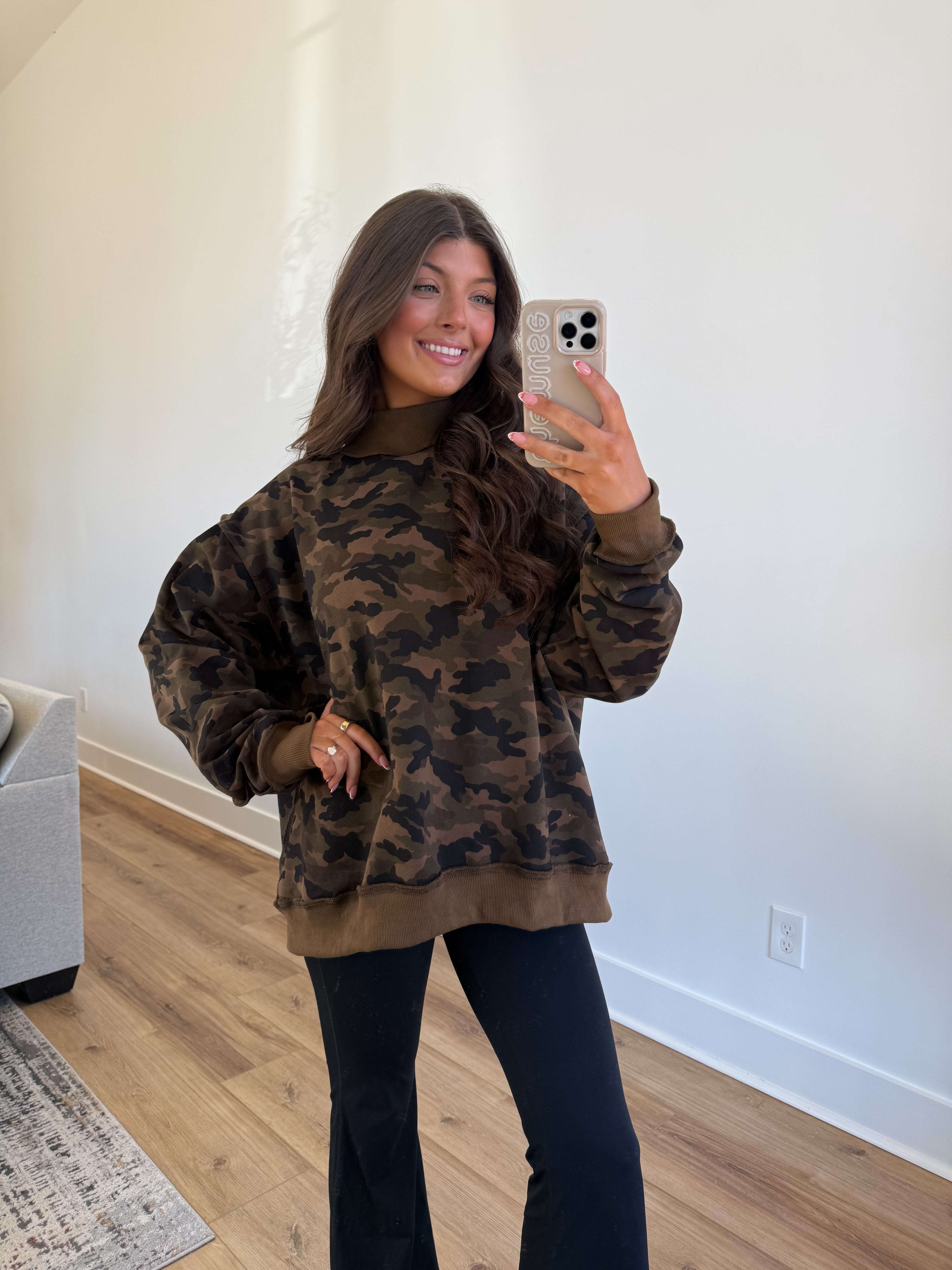 The Woodland Camo Mockneck