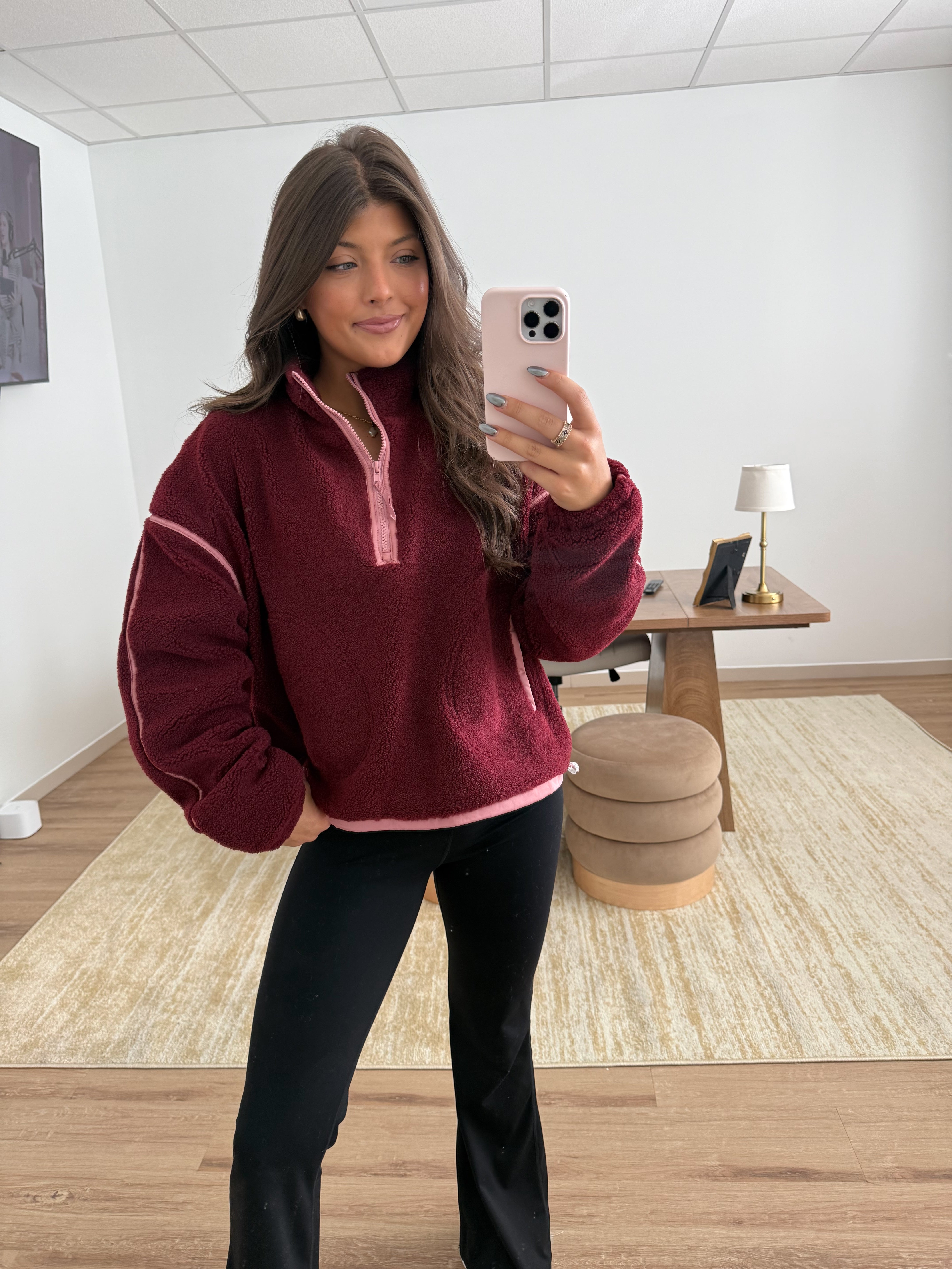 The Ridge Half Zip (Burgundy)