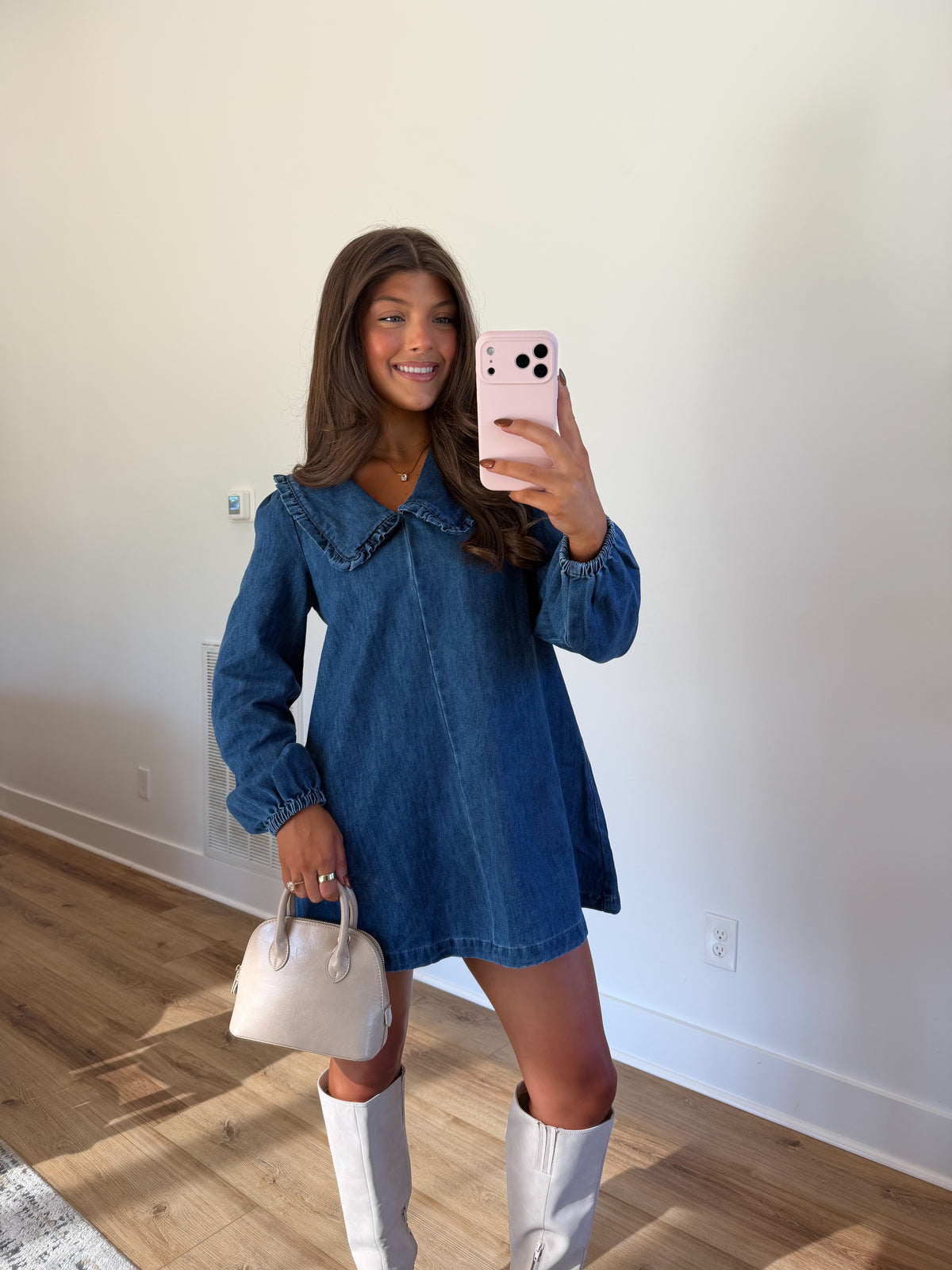 Luca Denim Mini Dress (PRE-ORDER (1-2 weeks)/ Restock)
