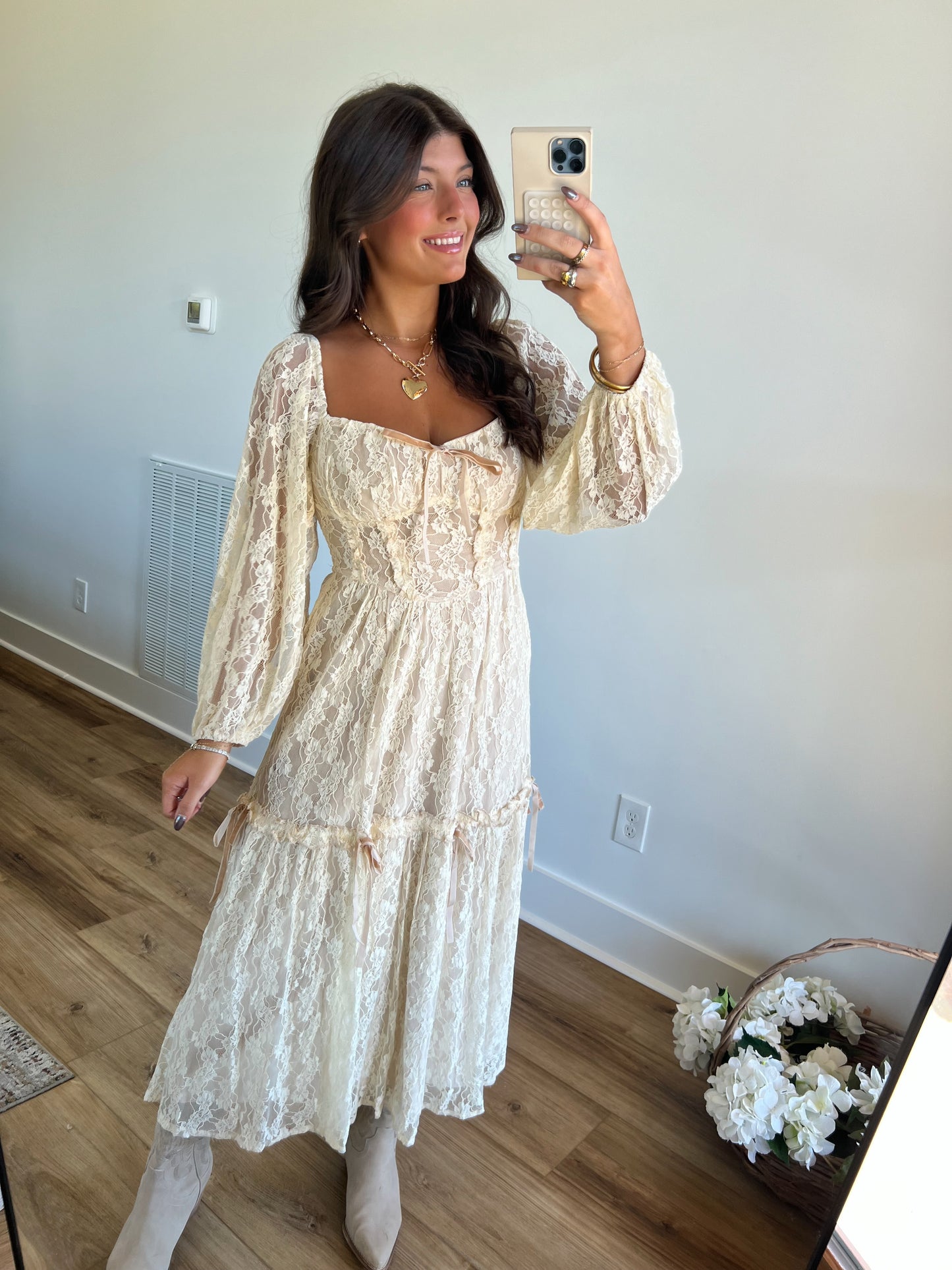 Lacey Corset Maxi Dress (Restock)