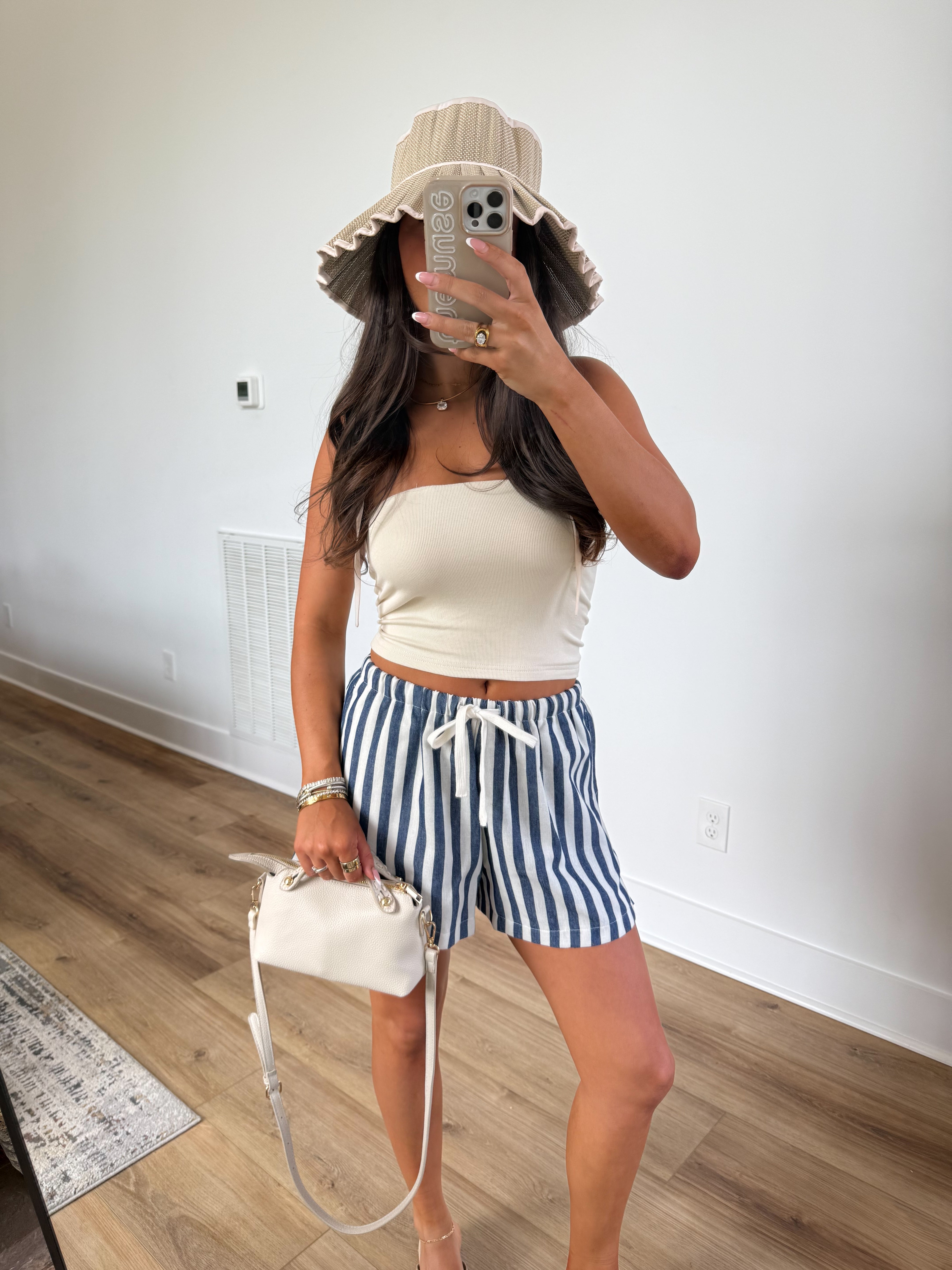 Linen Club Shorts (Navy)