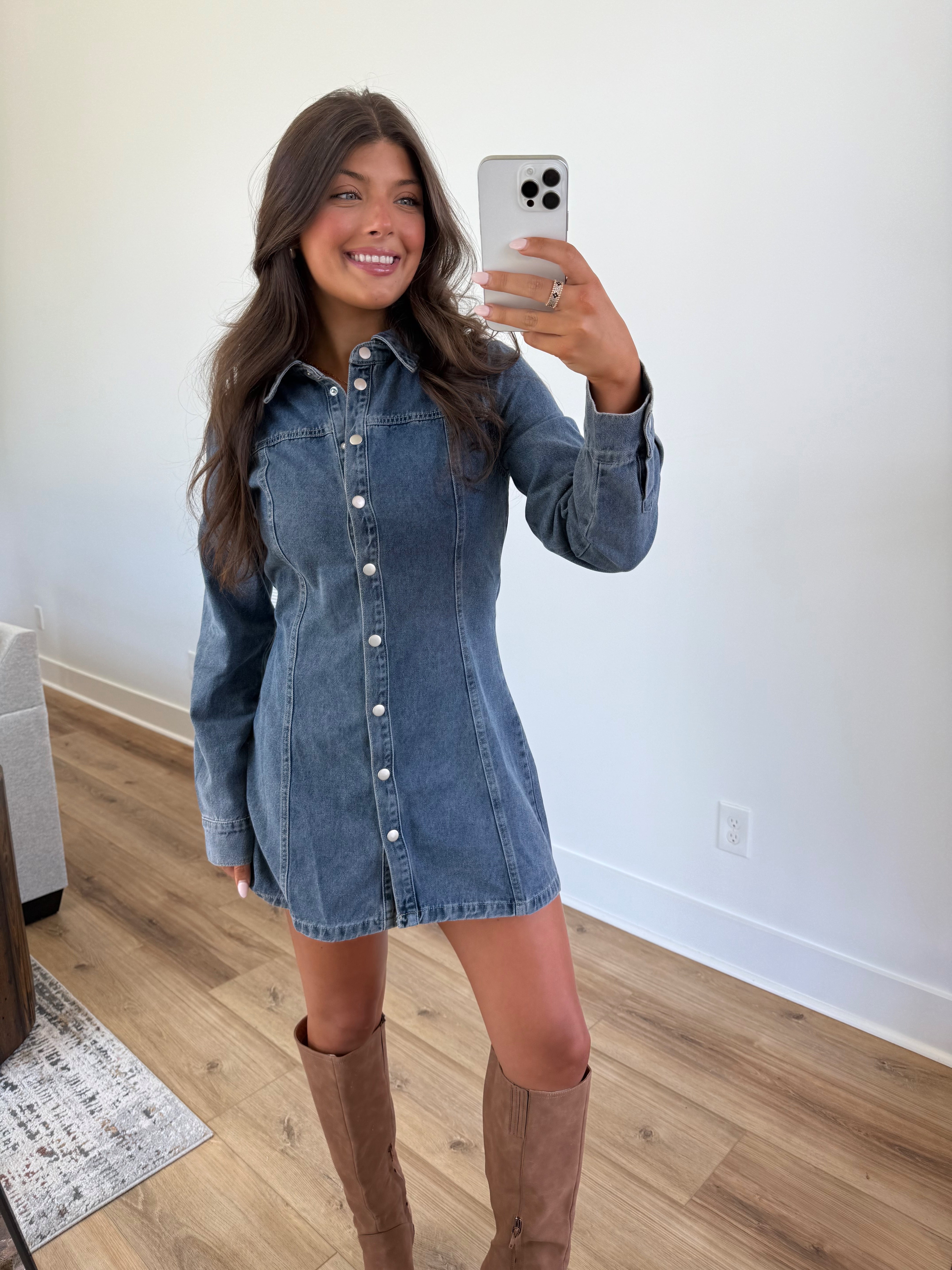 Classic Blue Jean Dress(PRE-ORDER (11/7)/ Restock)