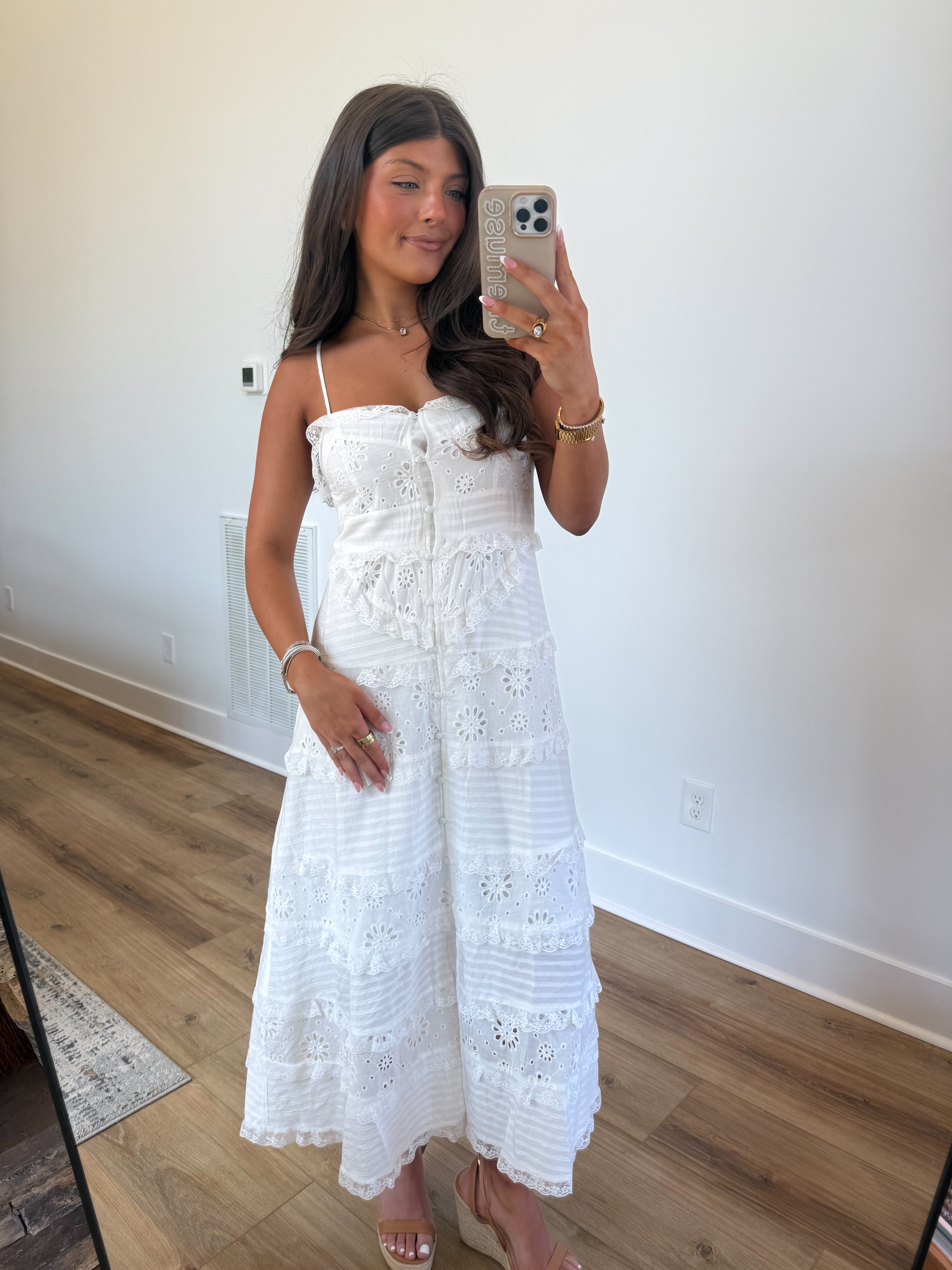 Stunning Eyelet Midi