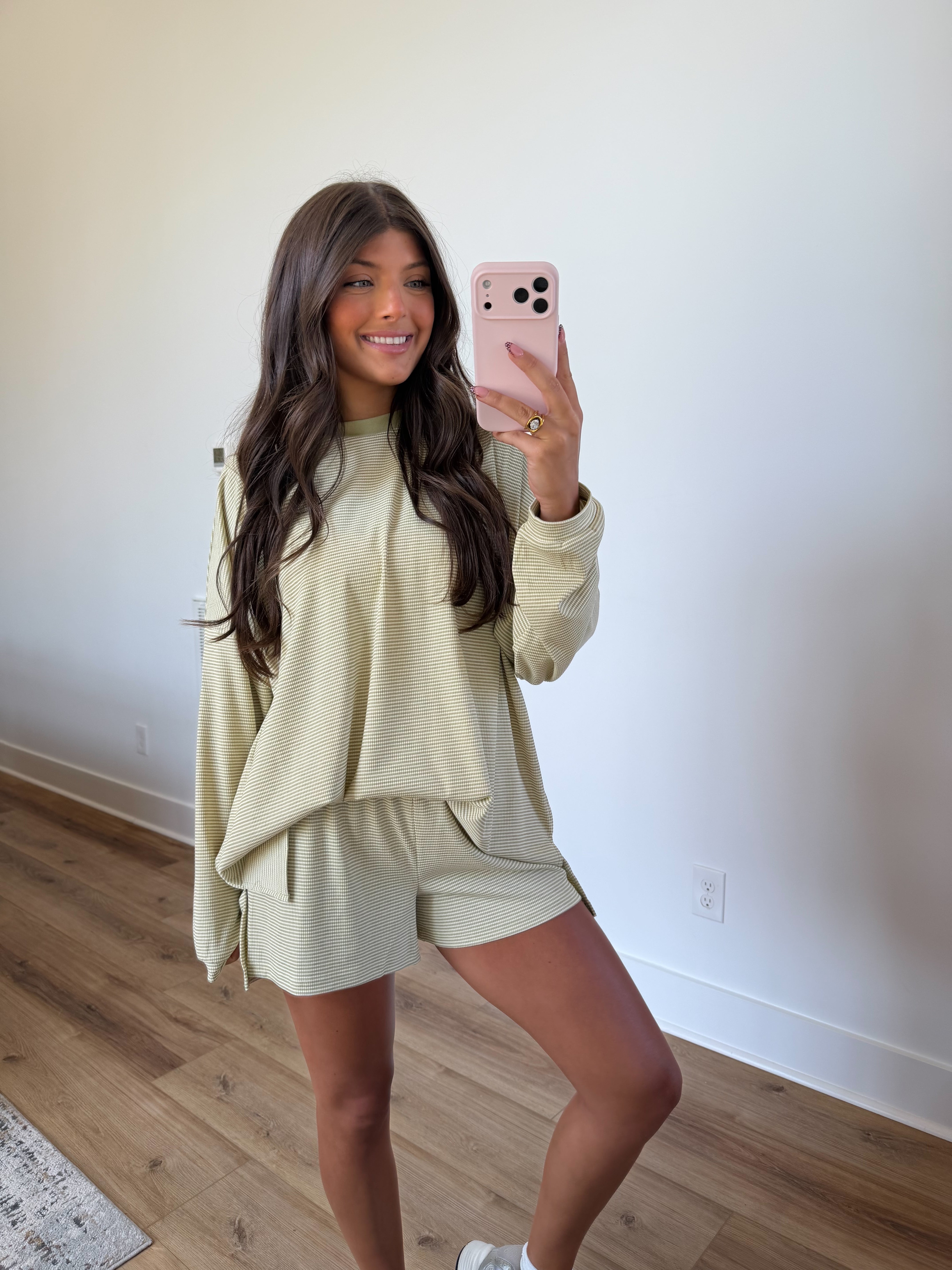 The Frankie Stripe TOP (Matcha)