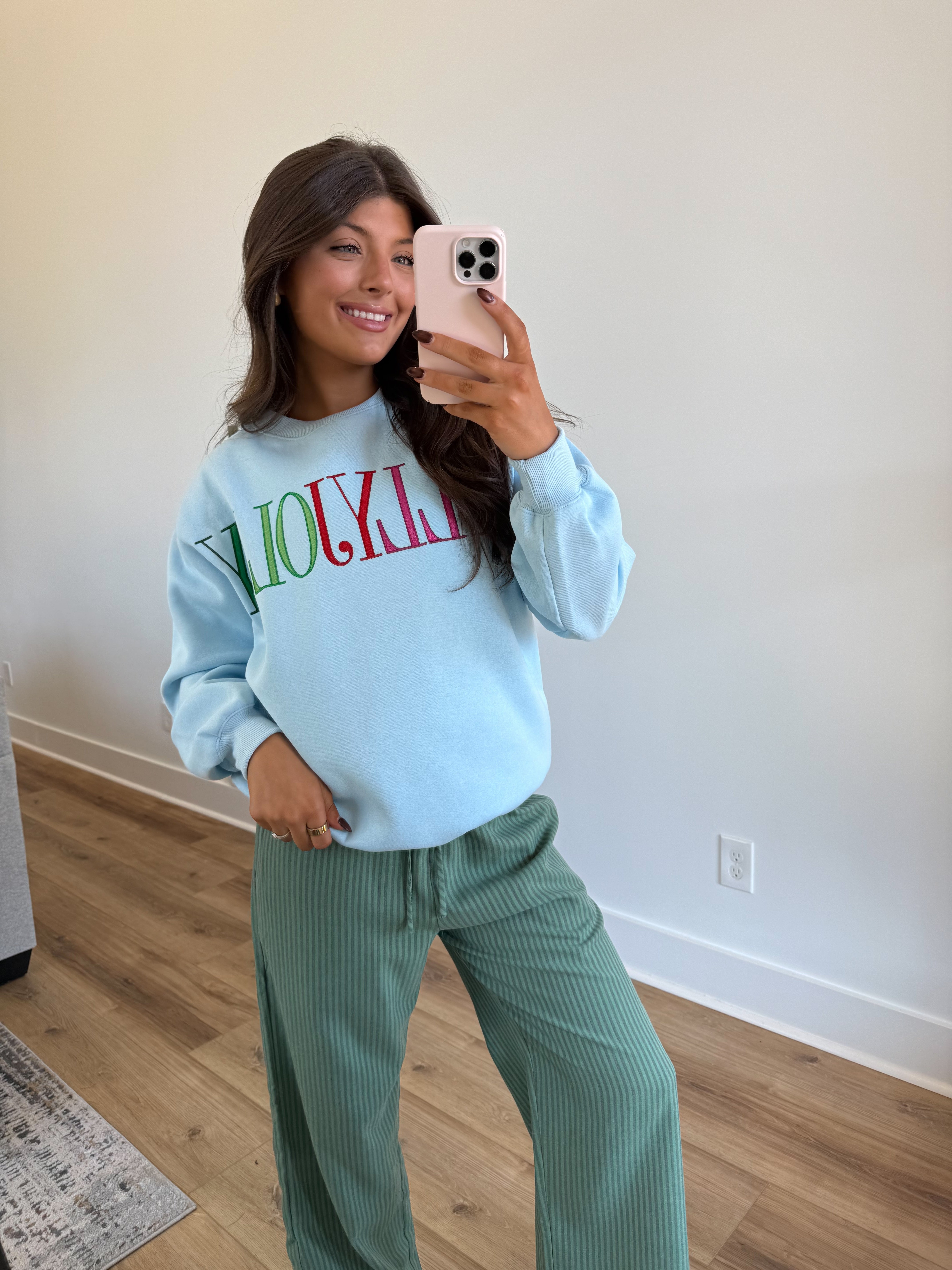 Holly Jolly Crewneck (Blue)