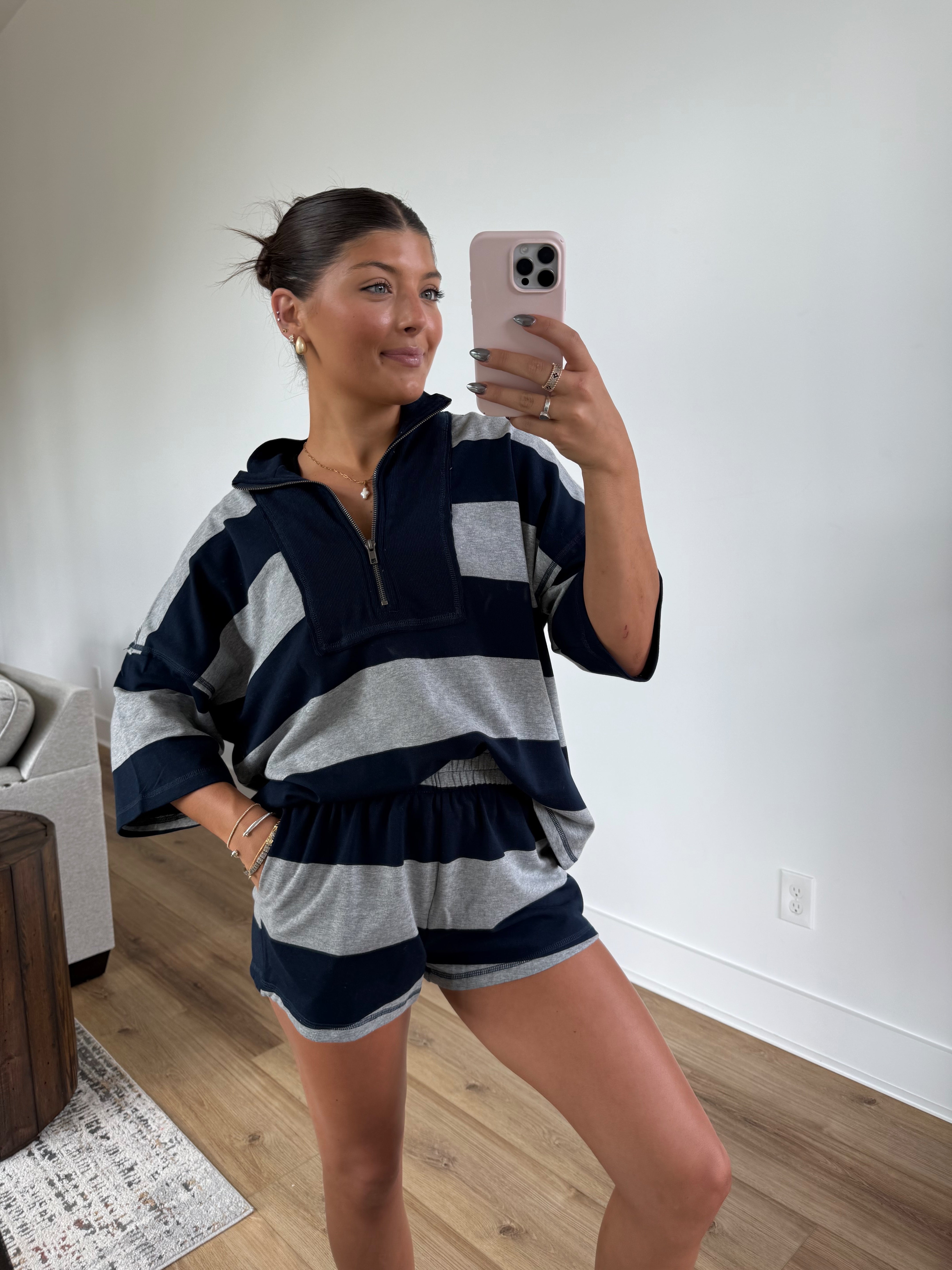The Varsity Stripe Set (Navy)