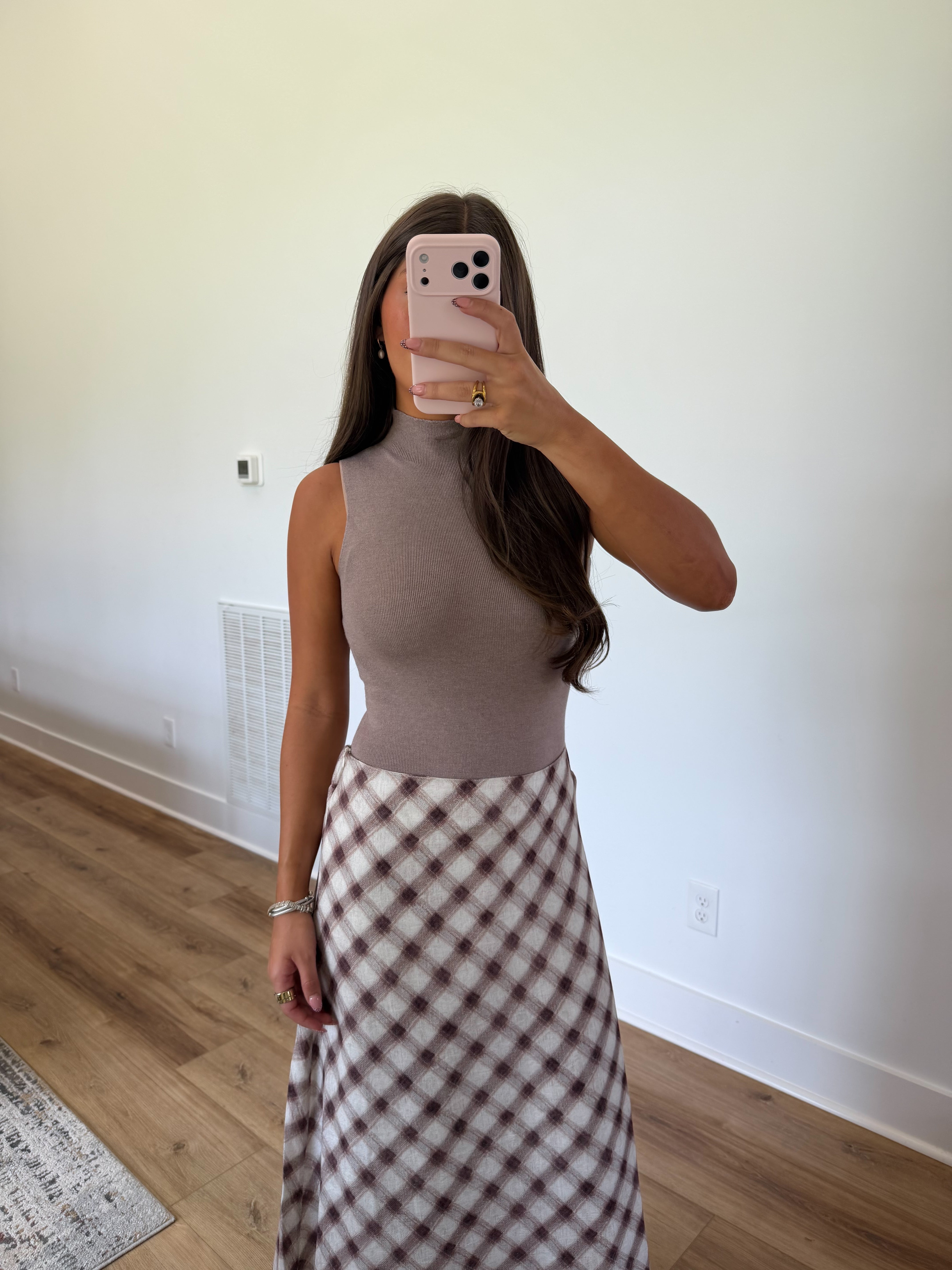 Tan Turtleneck Bodysuit