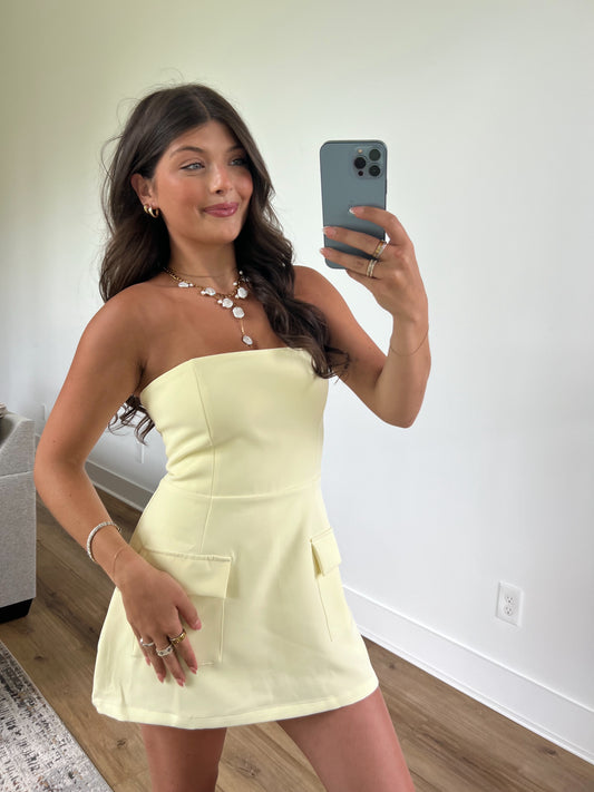 The Muse Romper (Yellow)