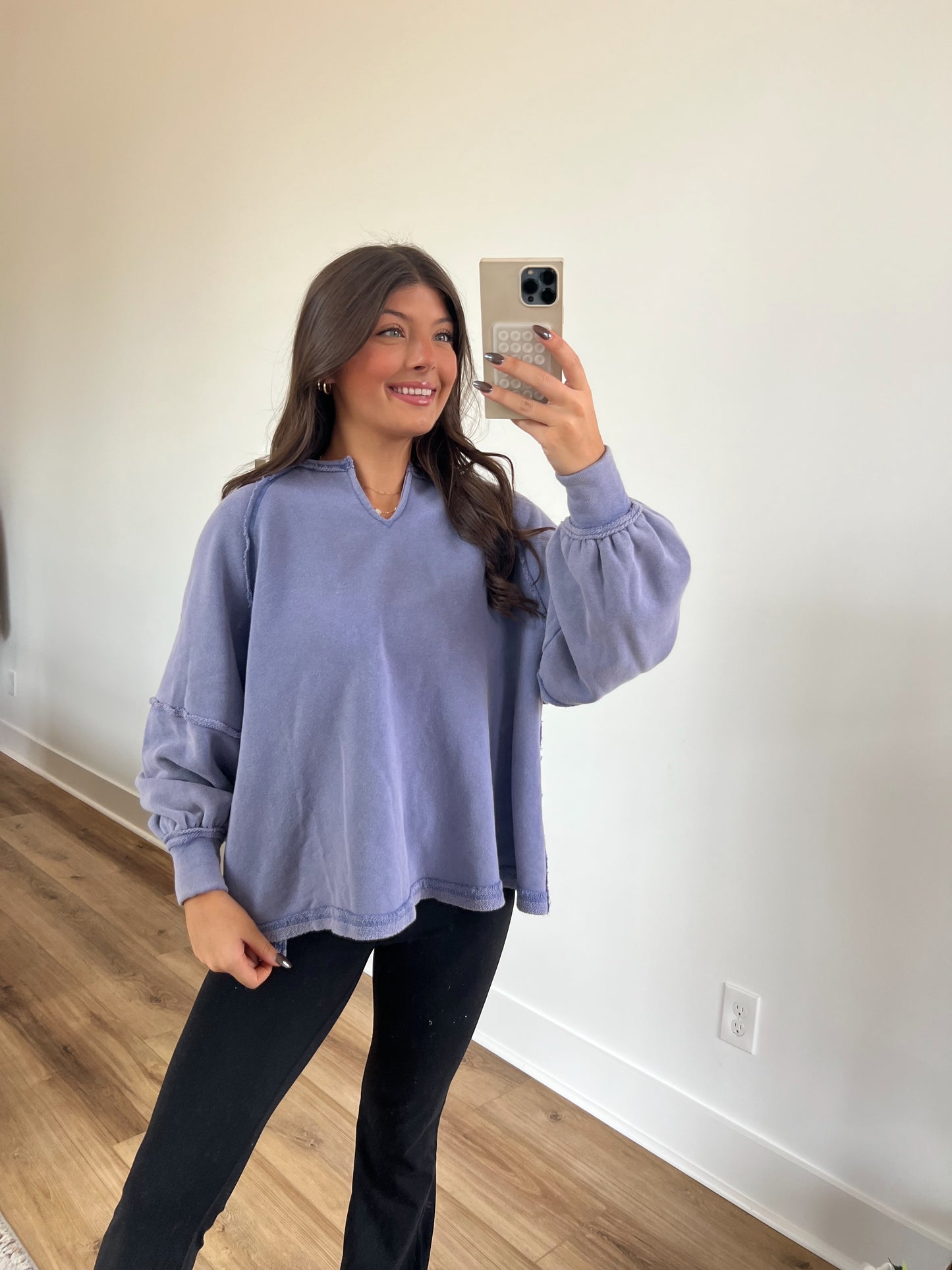 Lavender Oversized Crewneck