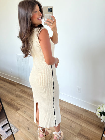 Ribbed Knit Maxi Dress