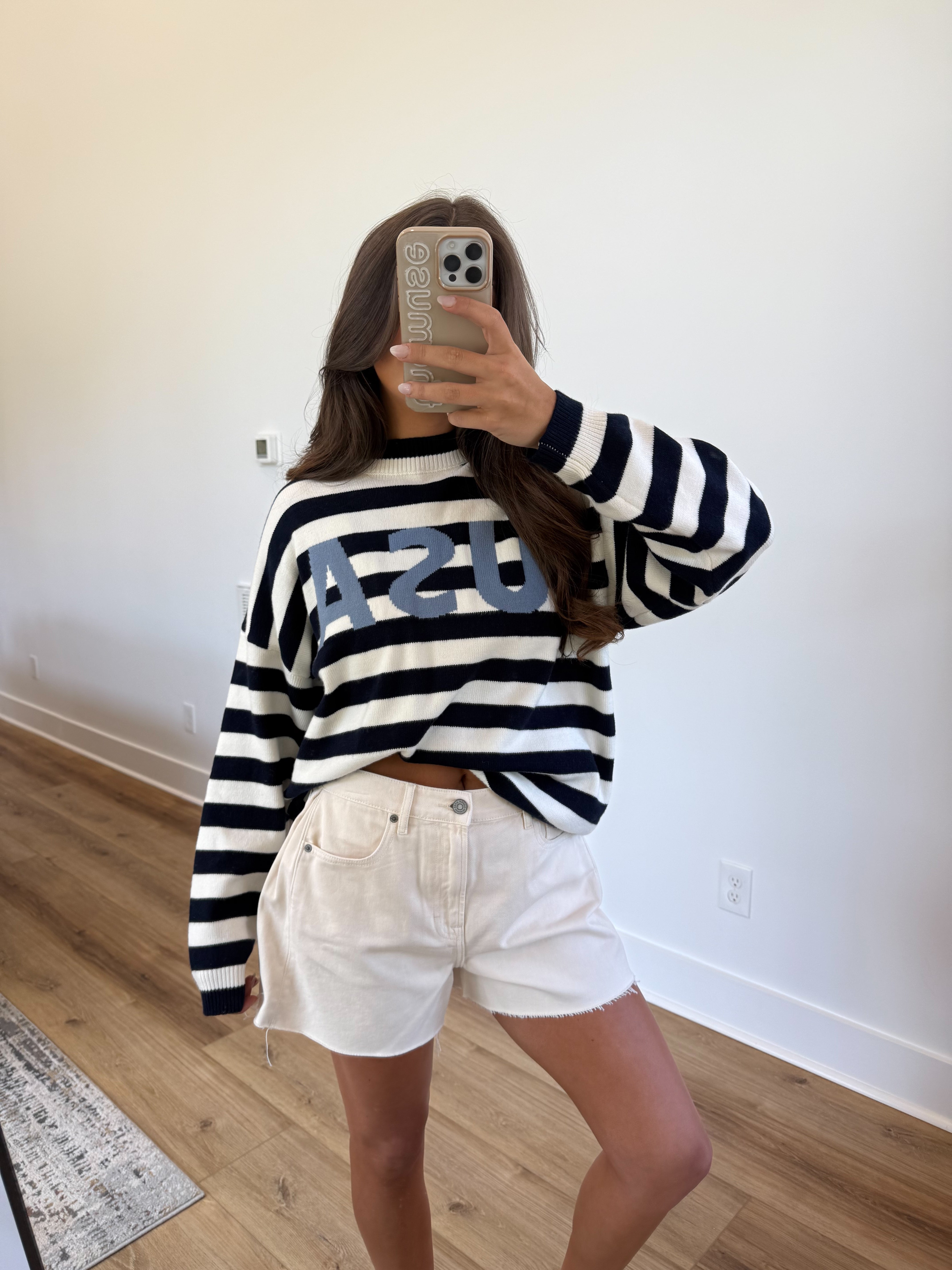 Baby Blue USA Sweater