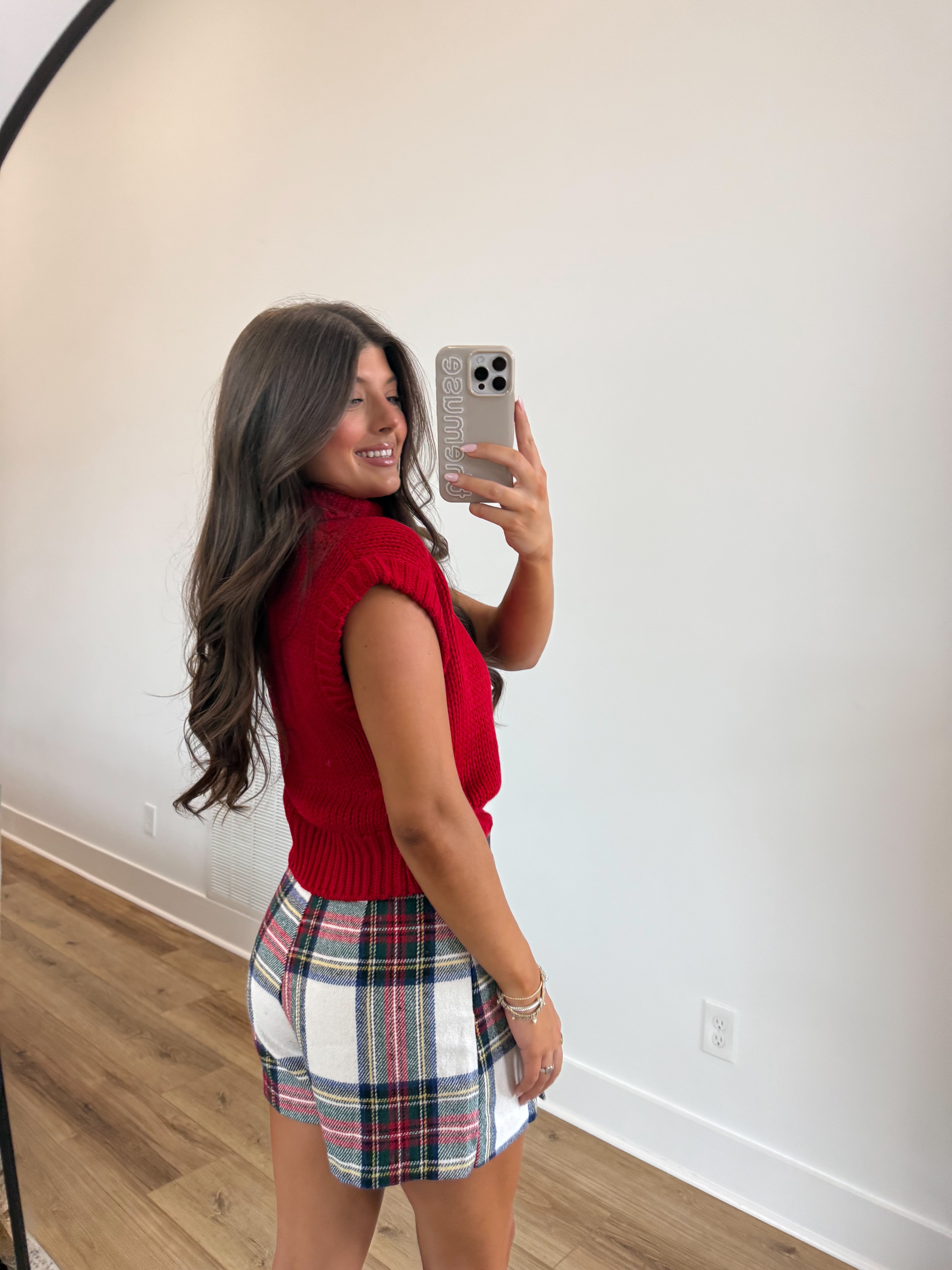 The Holiday Cheer Skort (White)
