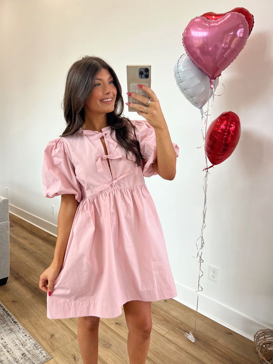 Strawberry Cream Babydoll Dress