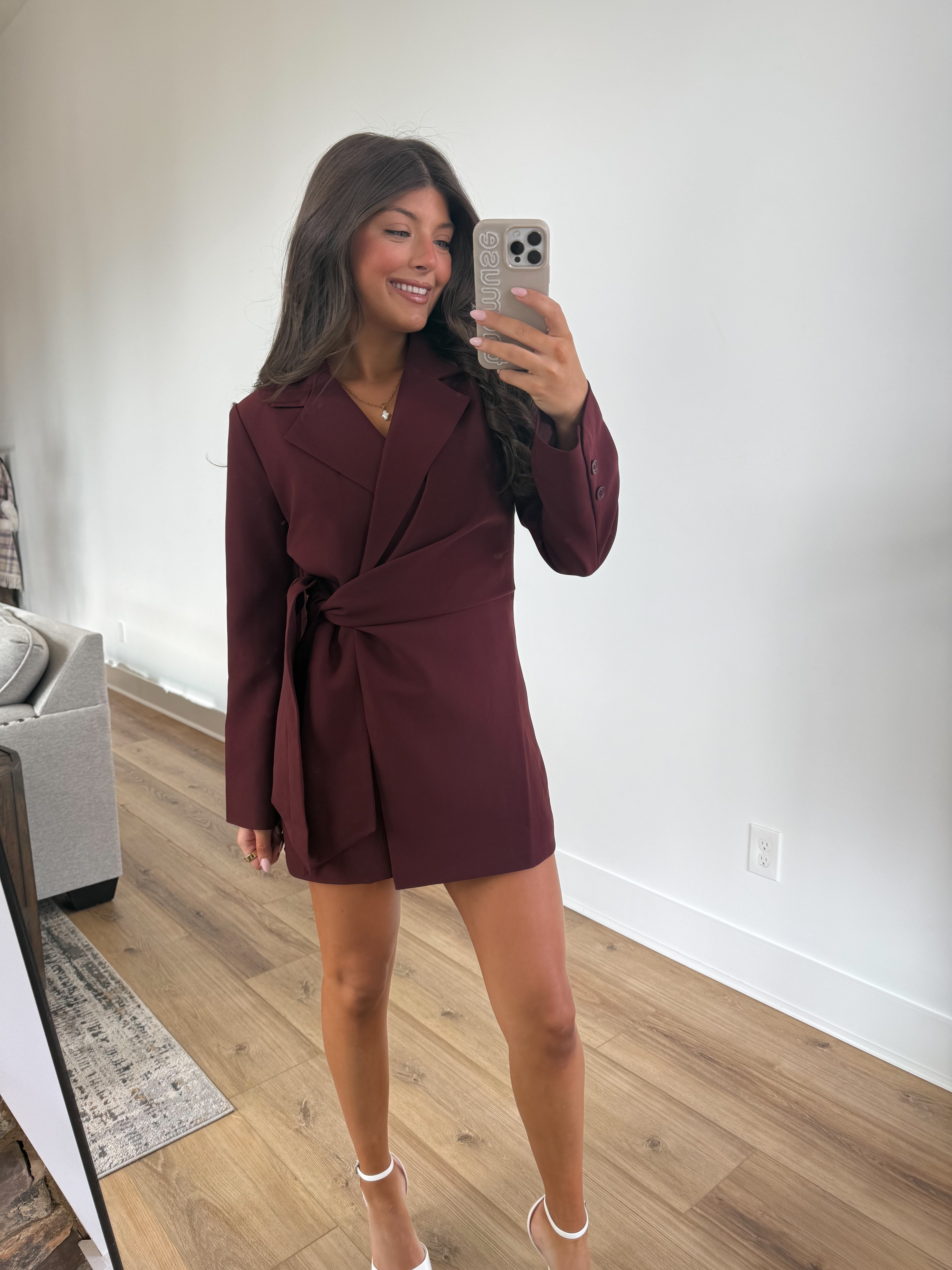 The Merlot Martini Blazer Dress (PRE-ORDER (1-2 weeks)/ Restock)