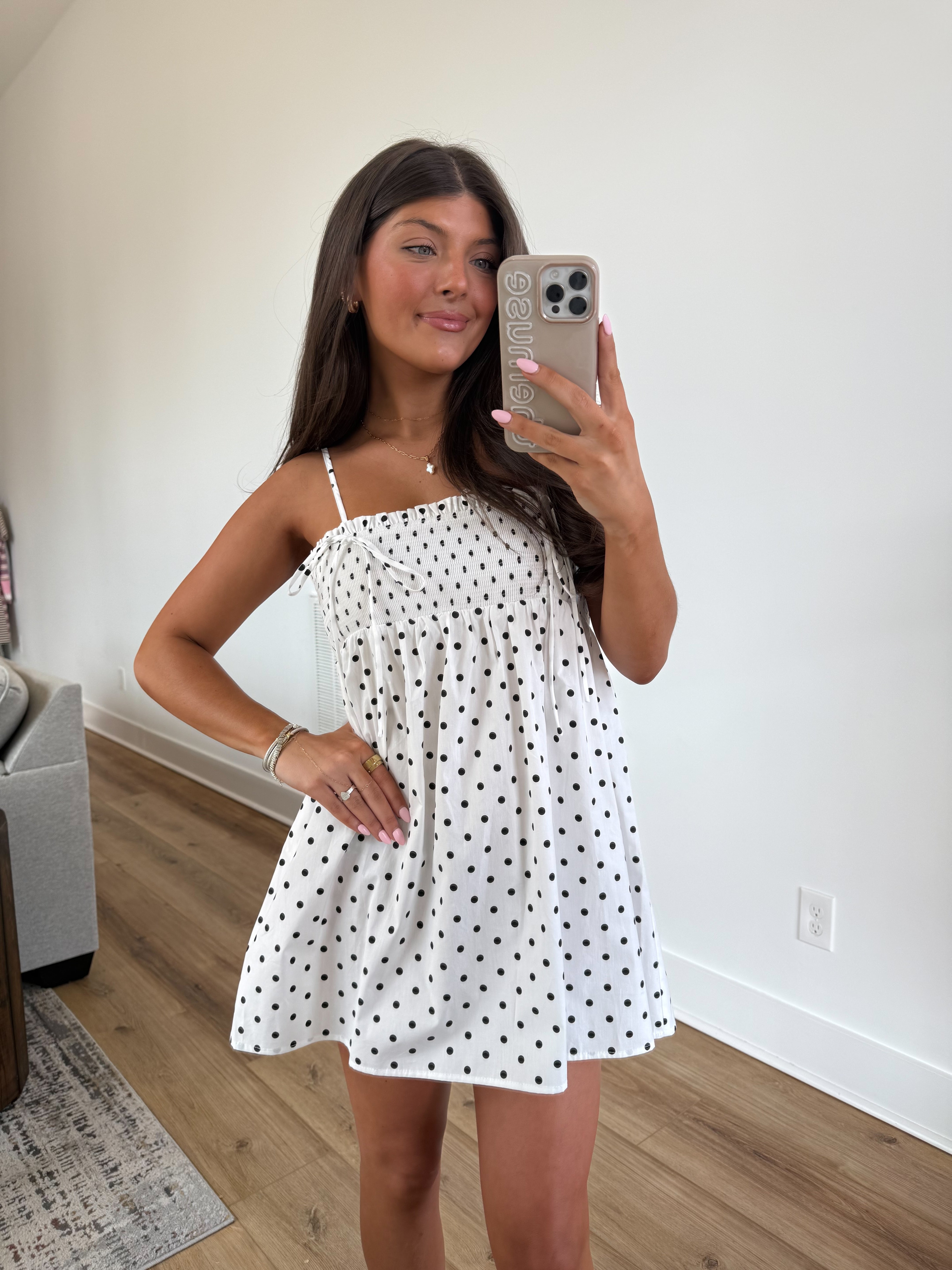 The Selene Dress (White/Black)