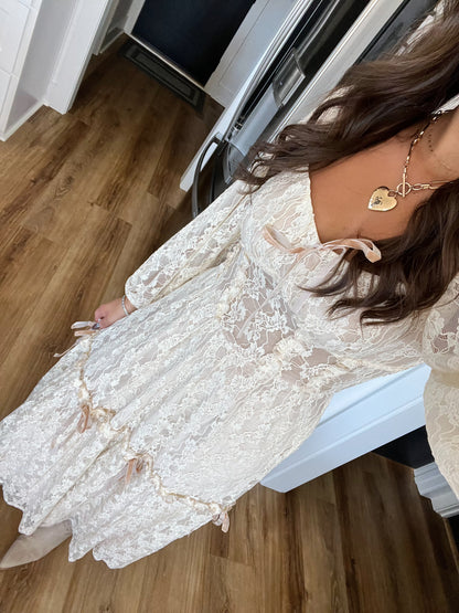 Lacey Corset Maxi Dress (Restock)